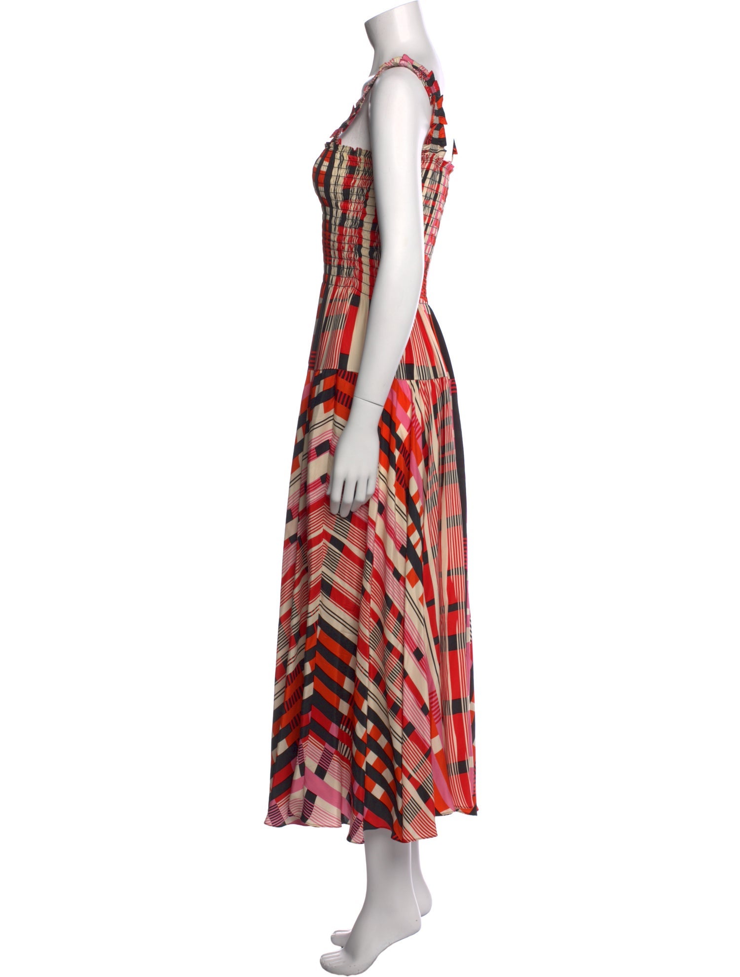 La Ligne Silk Midi Length Dress