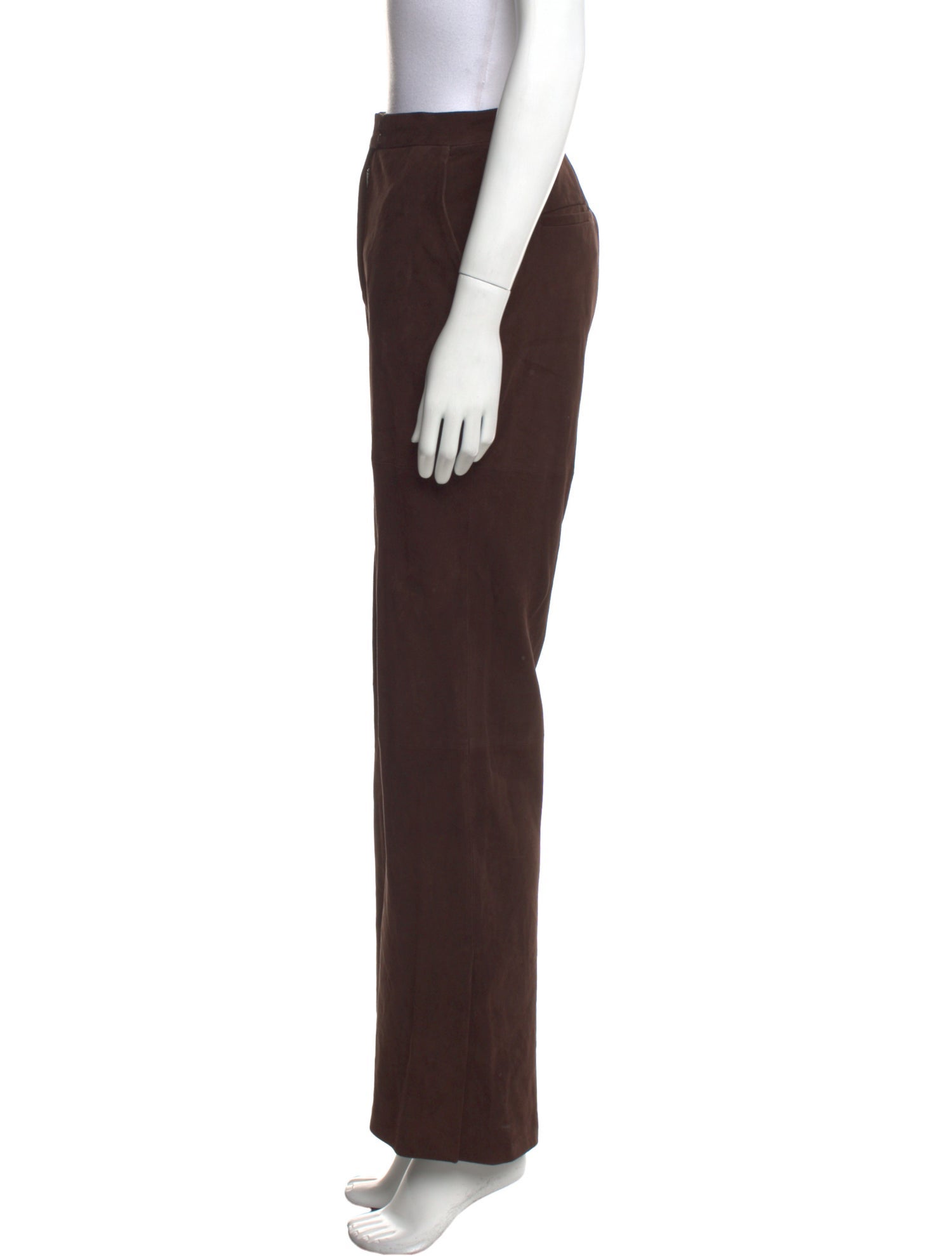 La Ligne Goat Leather Straight Leg Pants w/ Tags