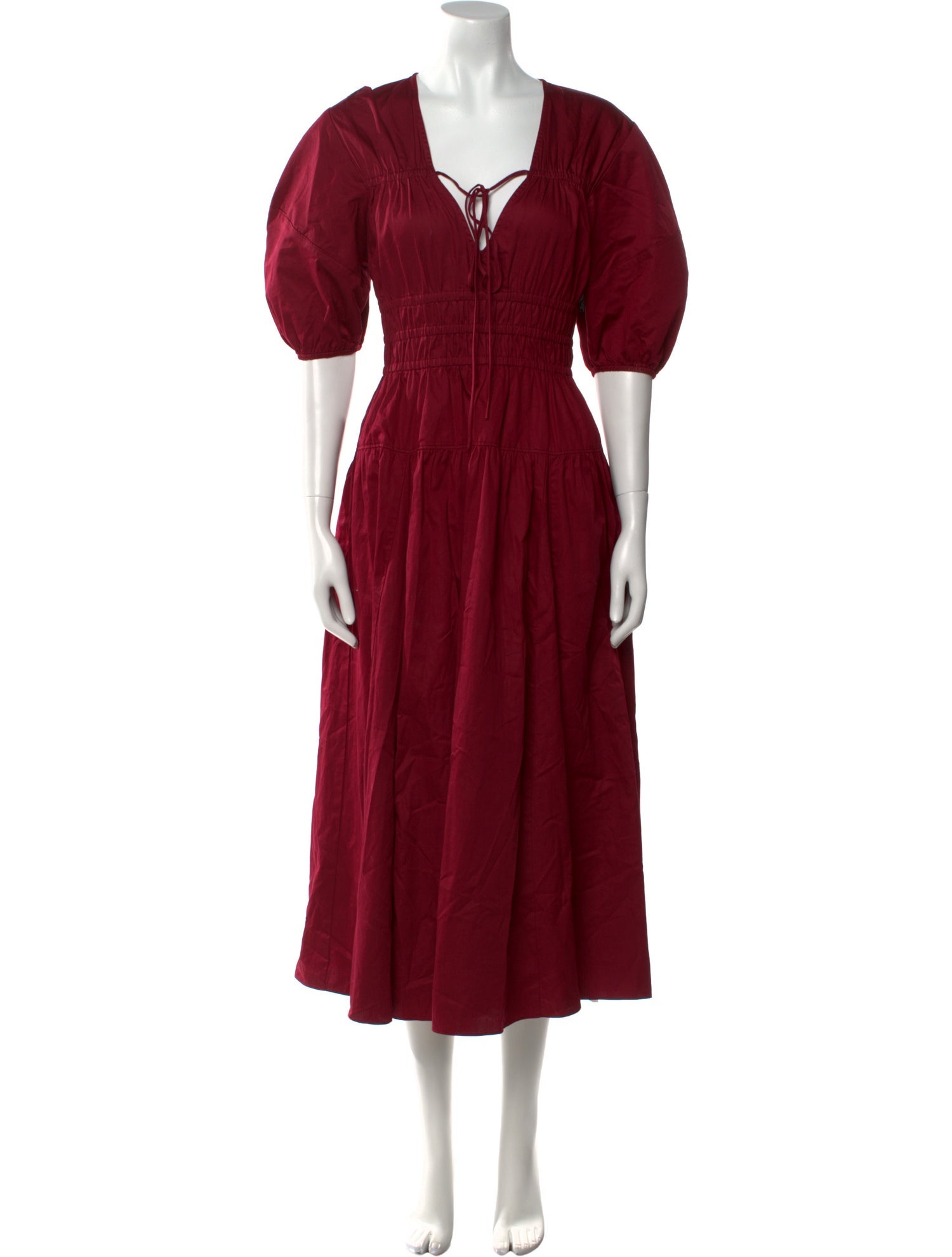 La Ligne V-Neck Long Dress