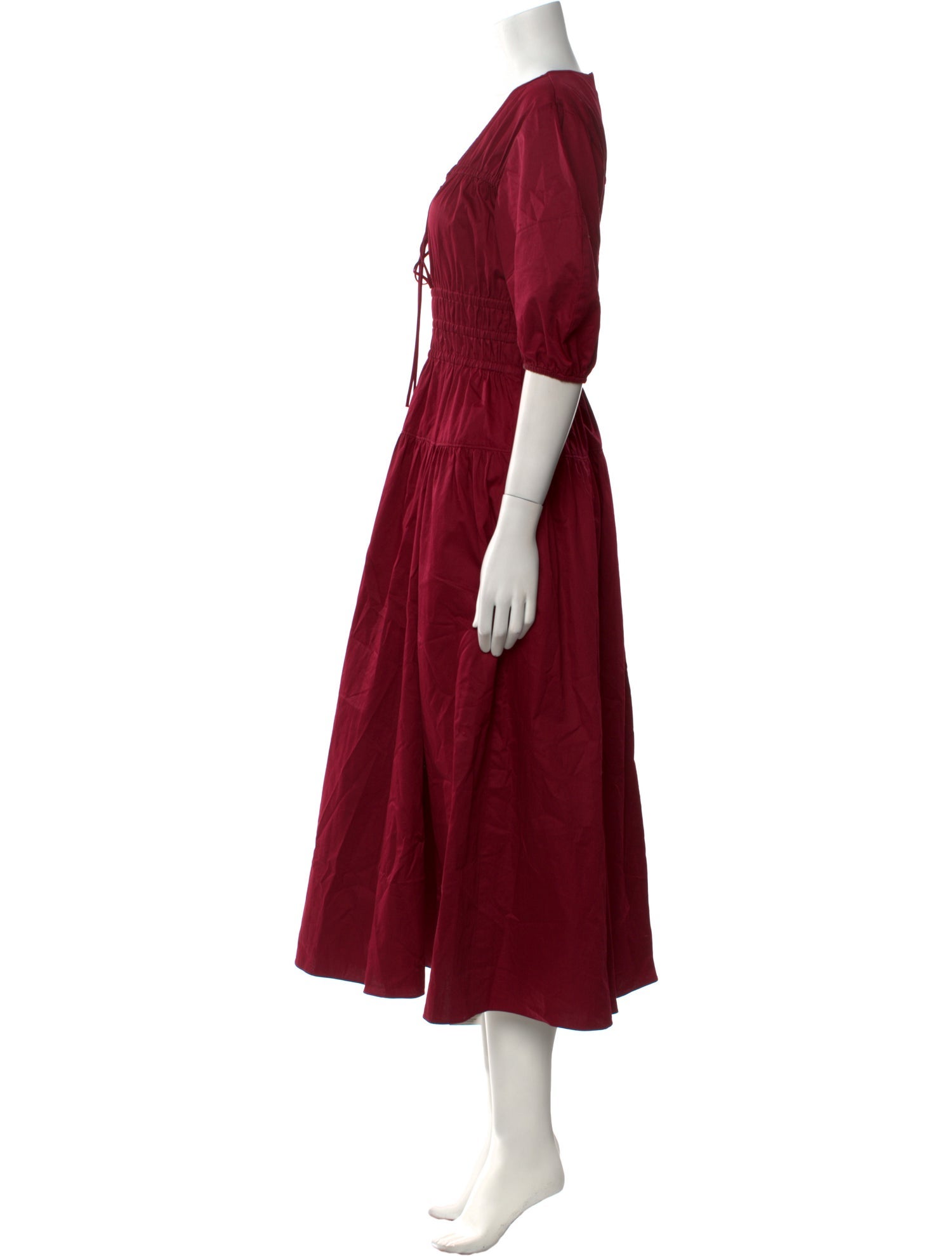 La Ligne V-Neck Long Dress