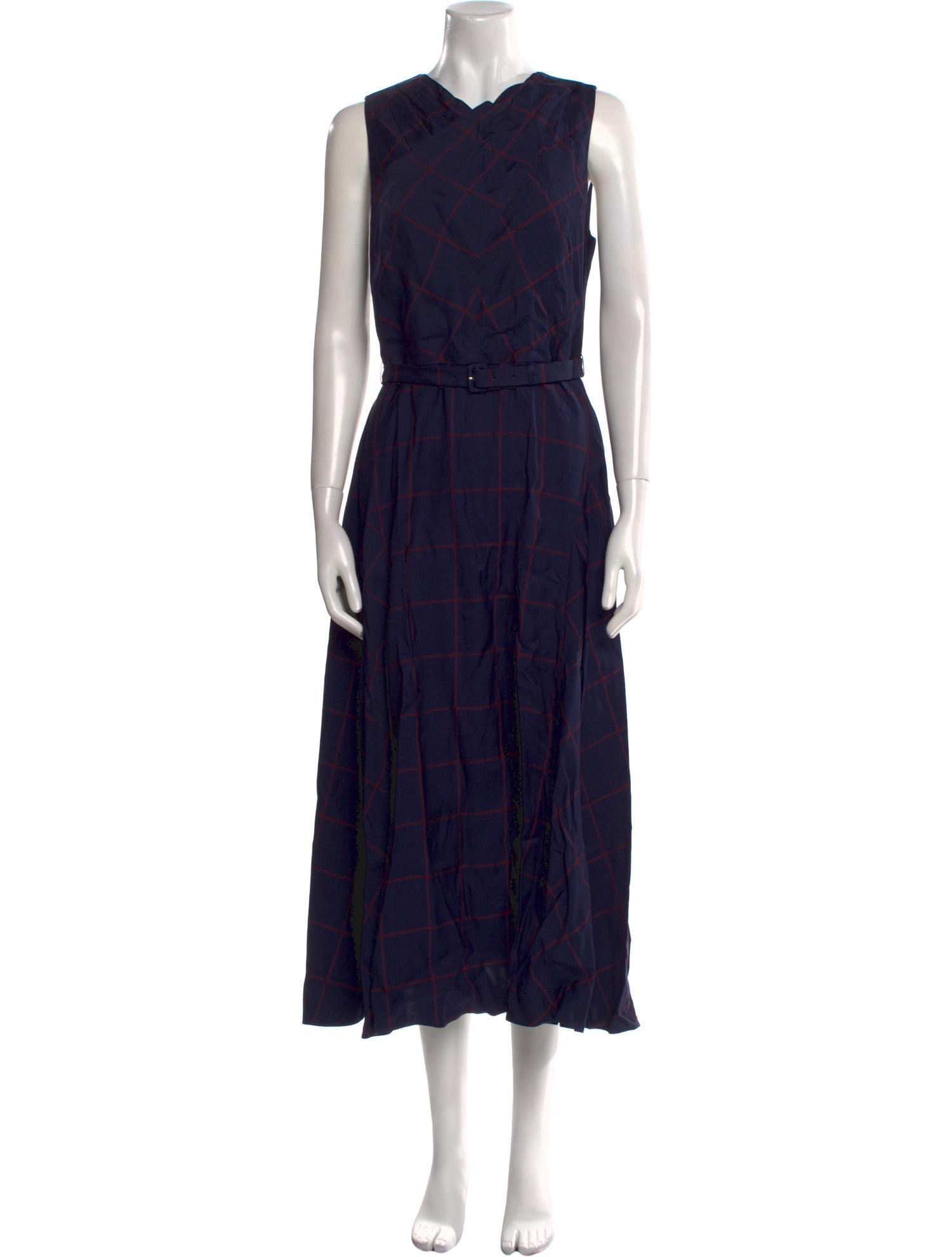 La Ligne Plaid Print Long Dress w/ Tags