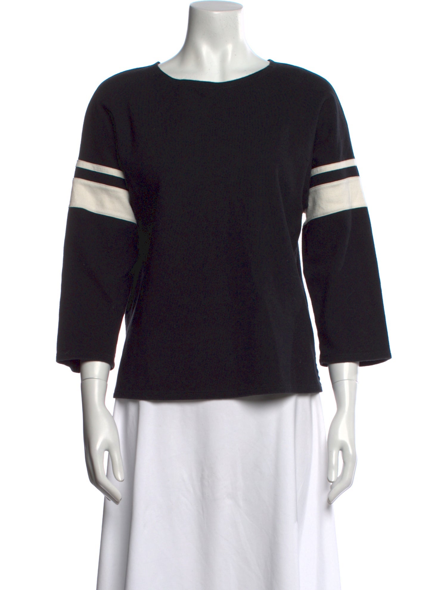 La Ligne Printed Scoop Neck Top