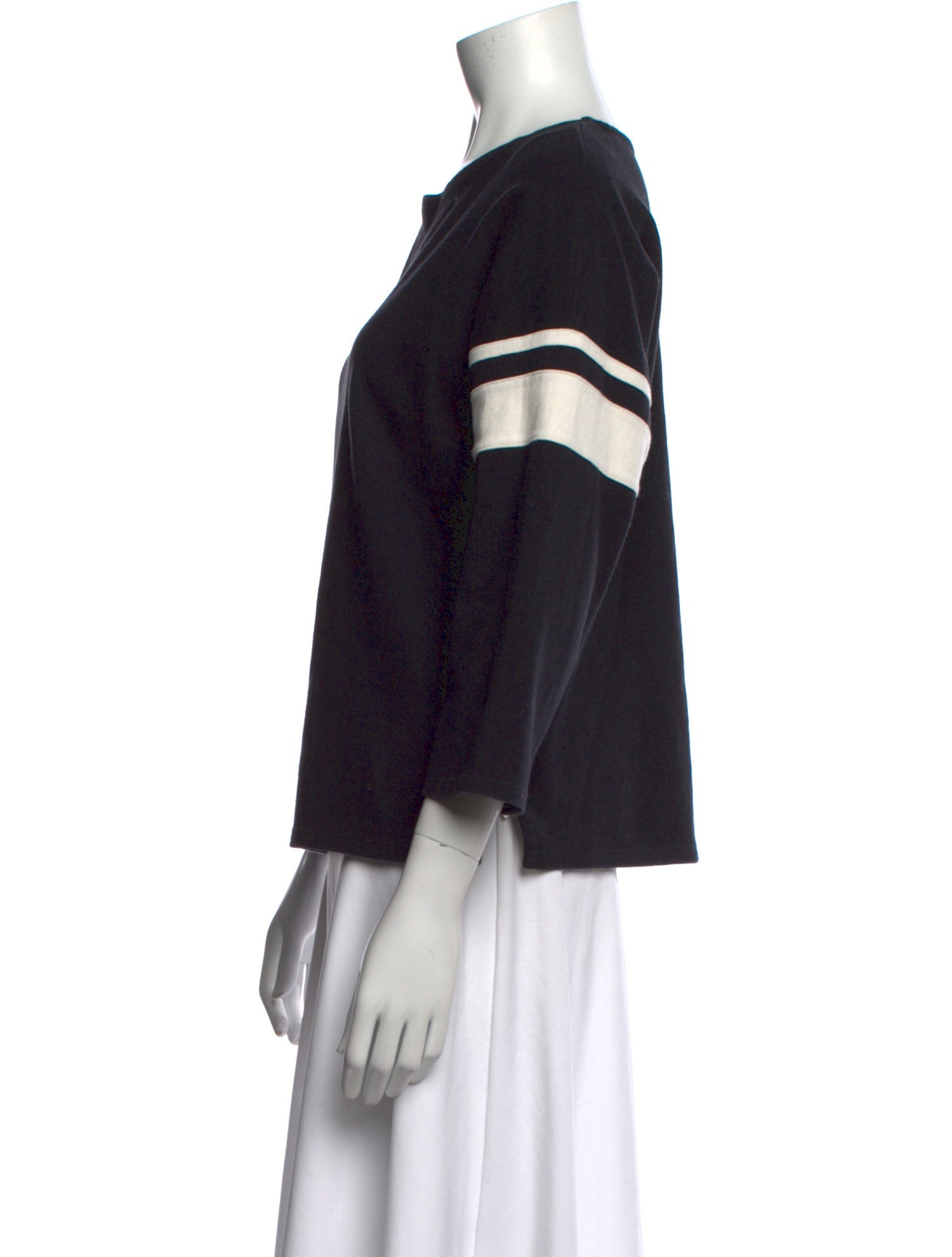 La Ligne Printed Scoop Neck Top