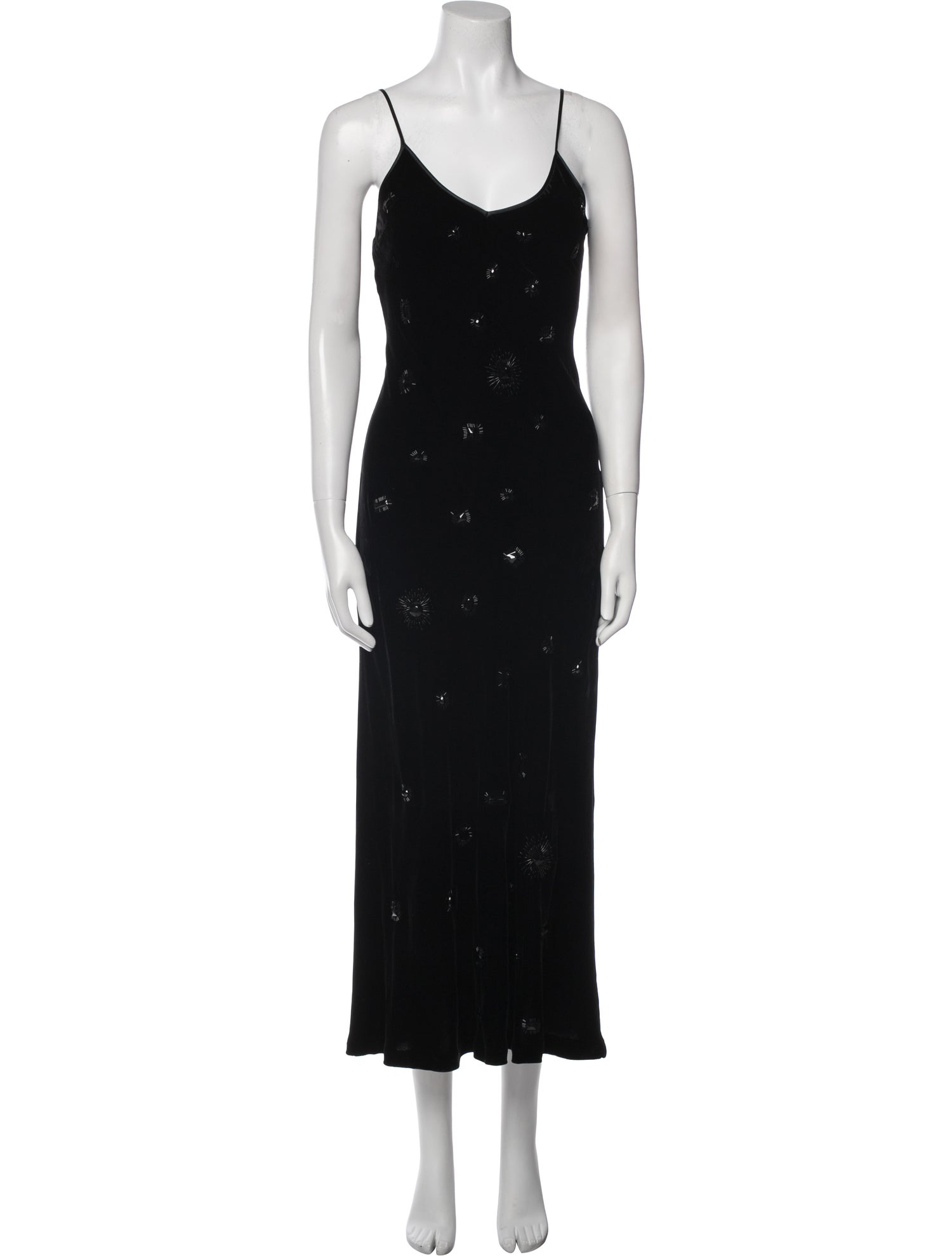 La Ligne V-Neck Long Dress