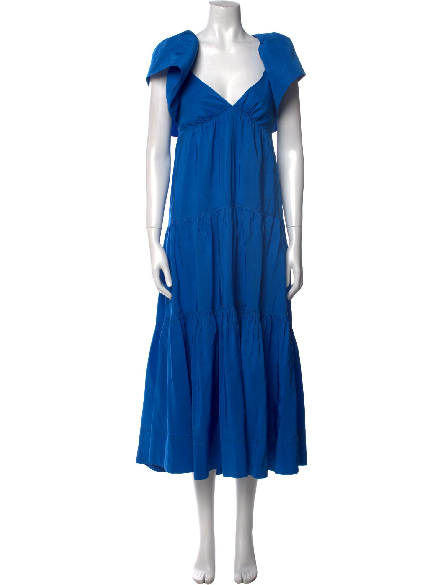 La Ligne V-Neck Long Dress