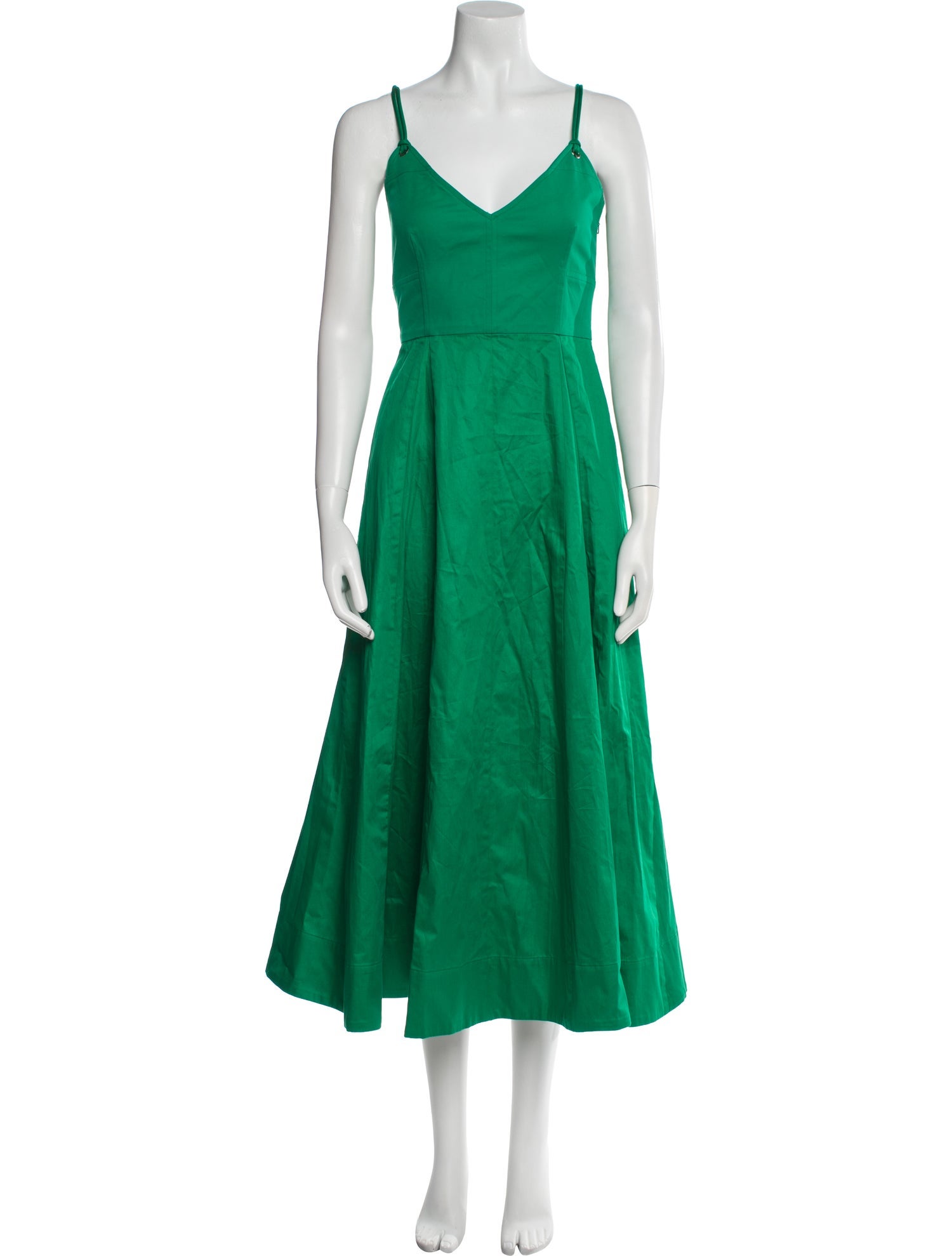 La Ligne V-Neck Midi Length Dress