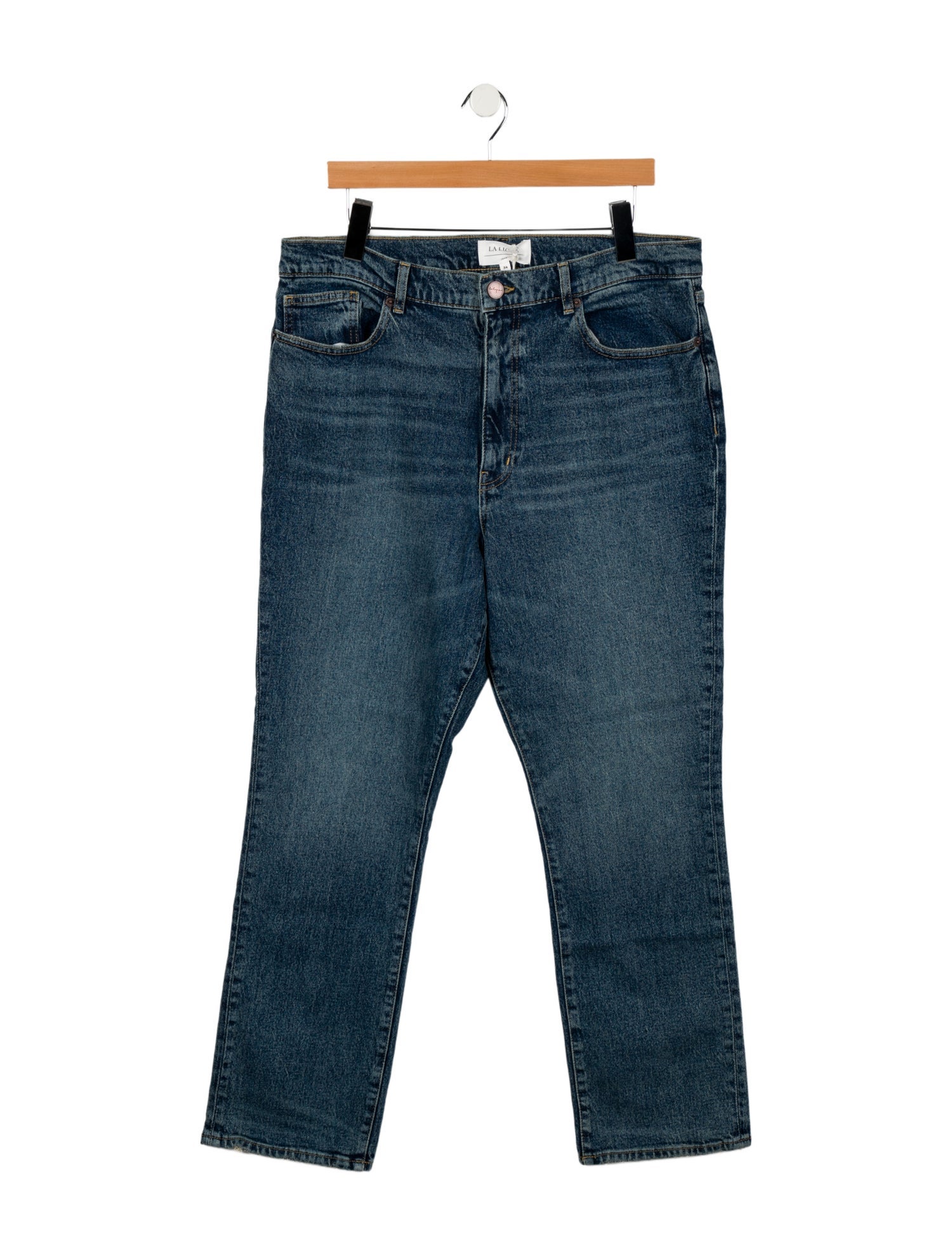 La Ligne High-Rise Straight Leg Jeans