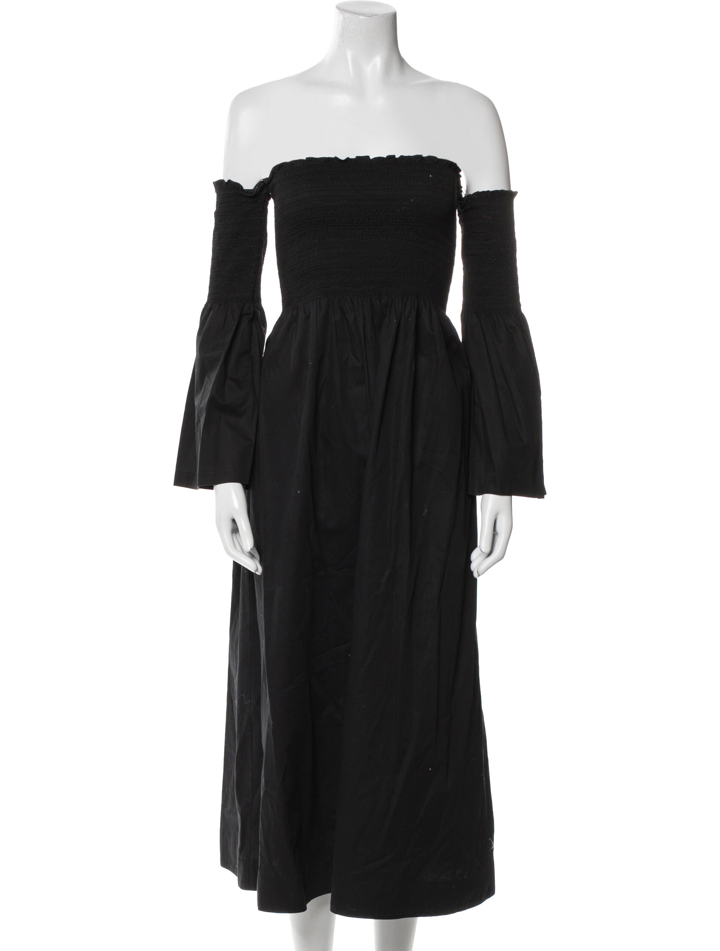 La Ligne Off-The-Shoulder Midi Length Dress