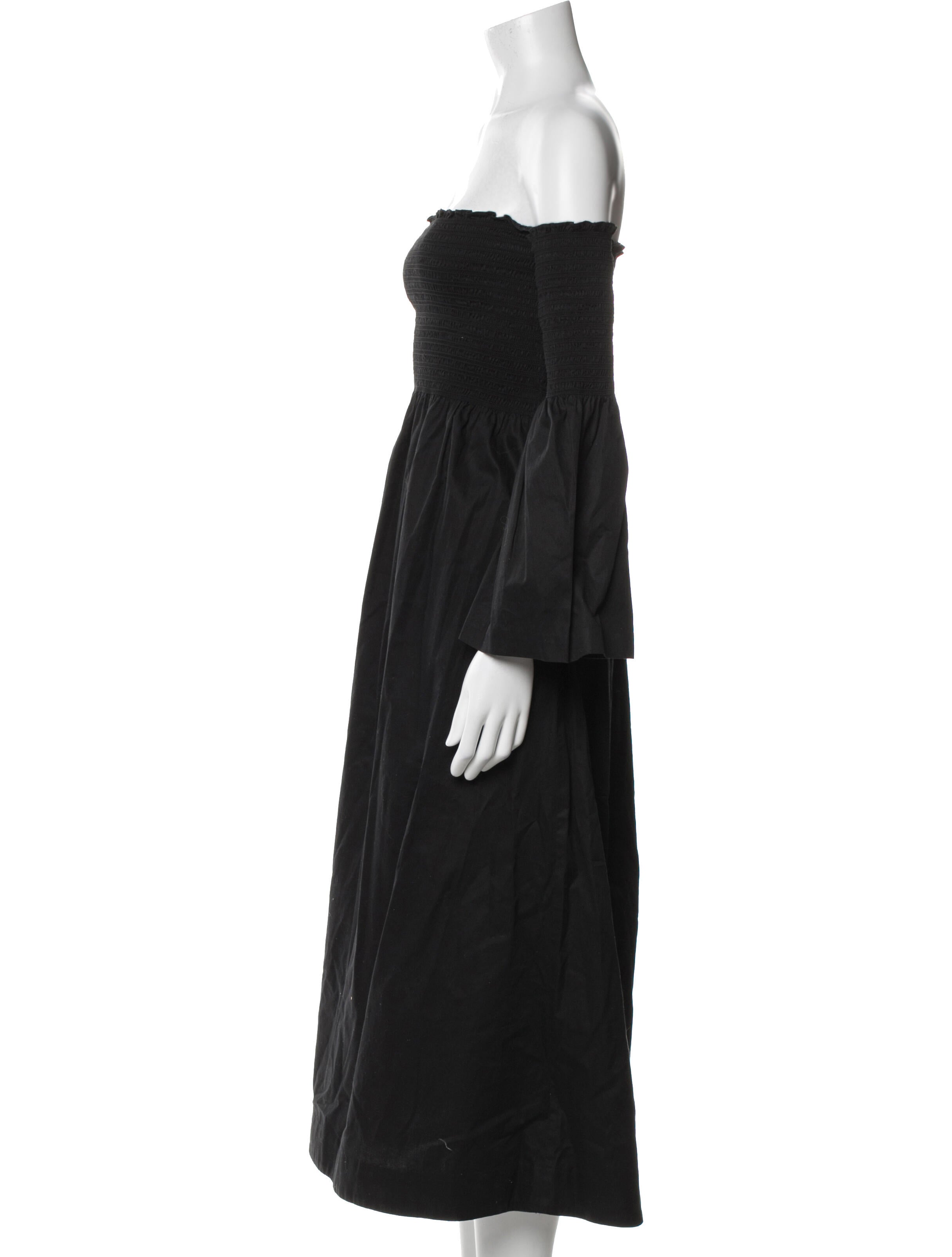 La Ligne Off-The-Shoulder Midi Length Dress