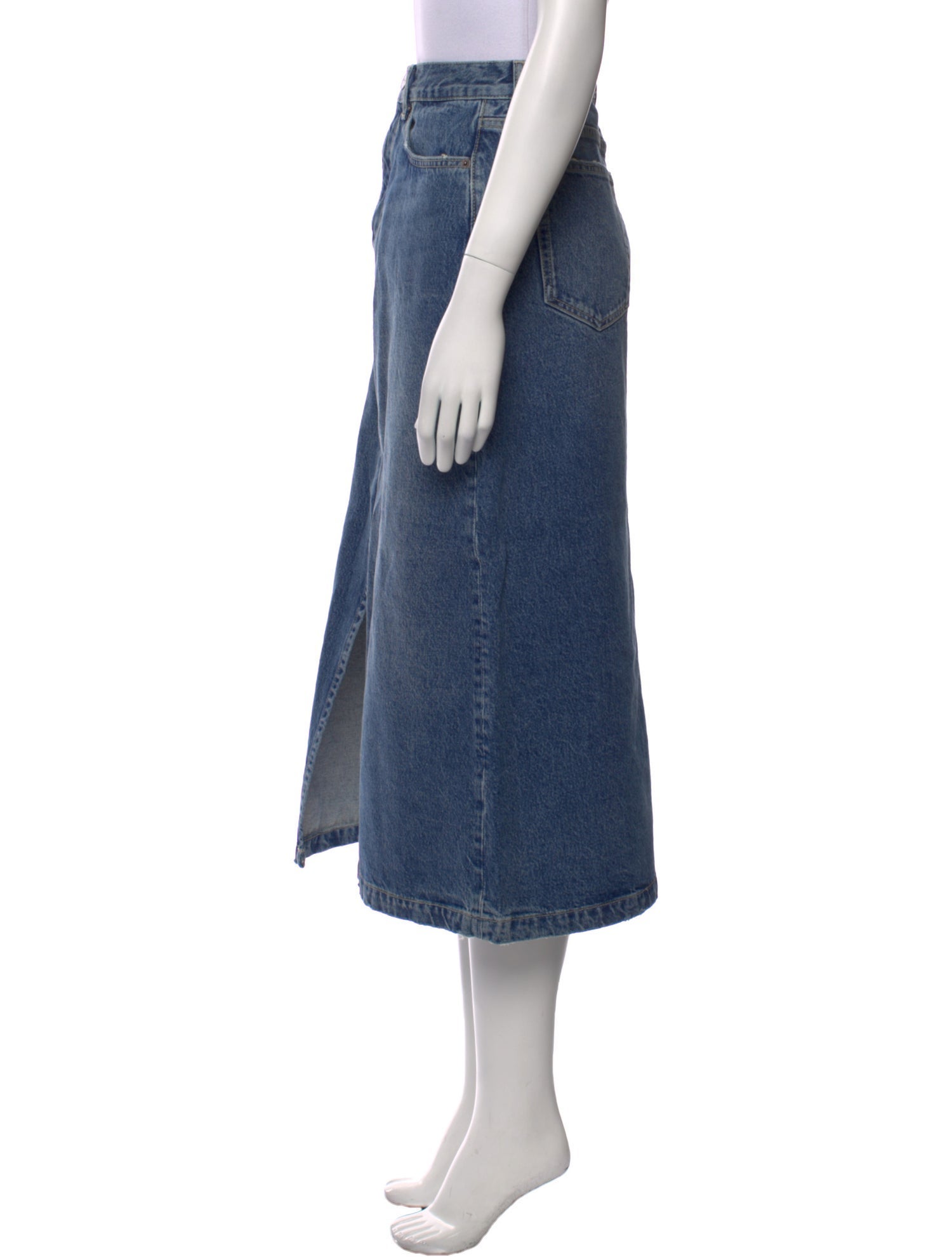 La Ligne Distressed Accents Midi Length Skirt w/ Tags