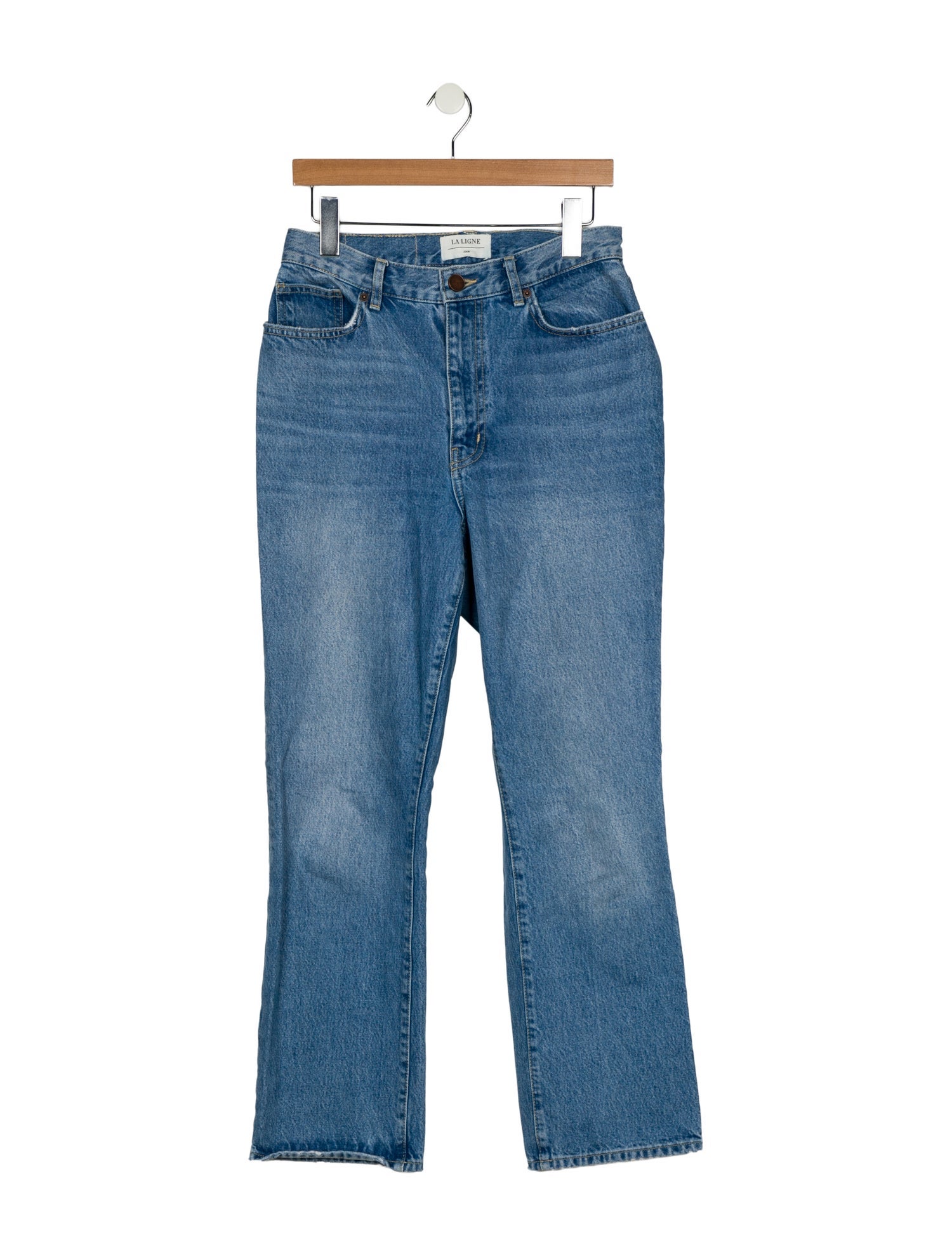 La Ligne Mid-Rise Wide Leg Jeans