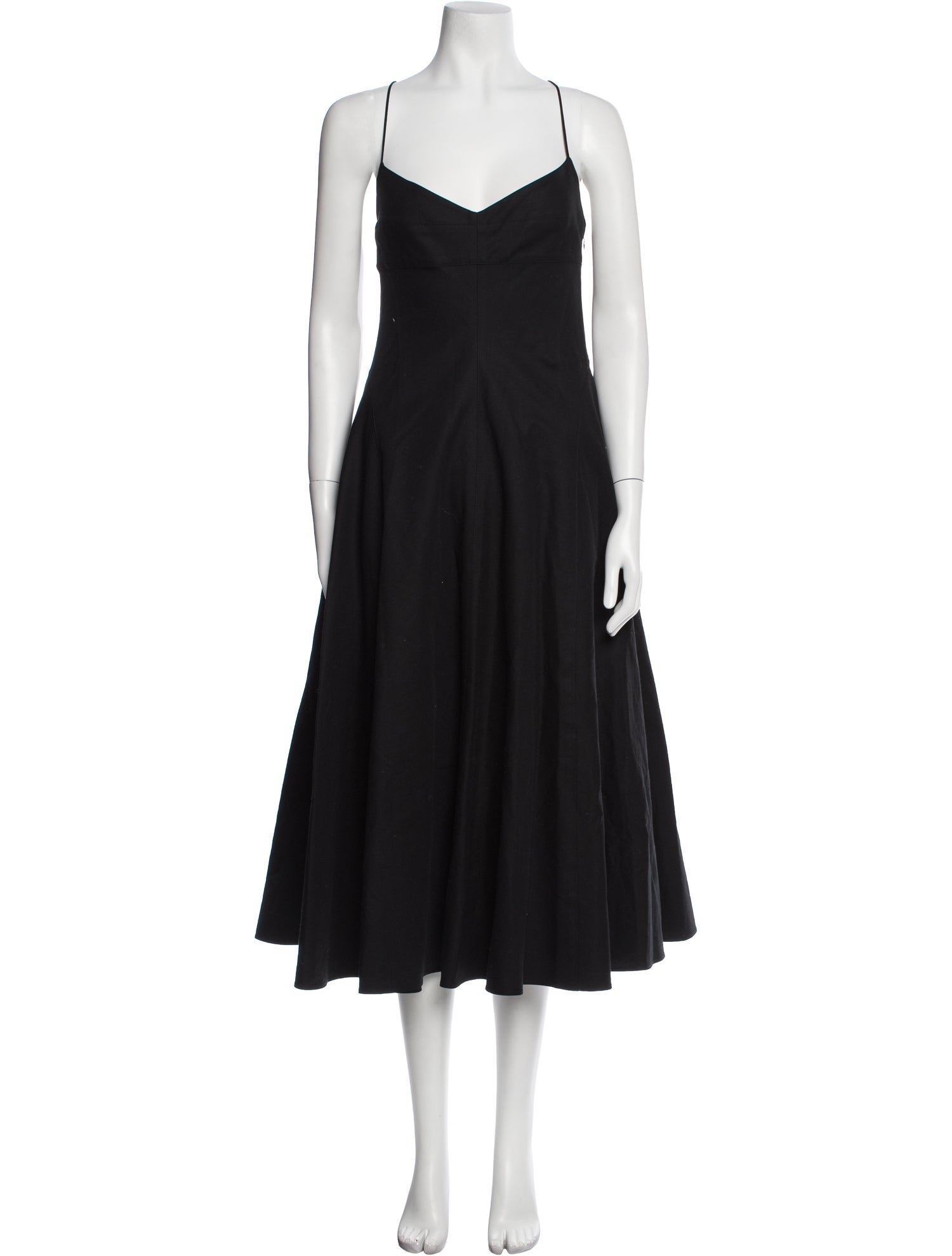 La Ligne V-Neck Midi Length Dress