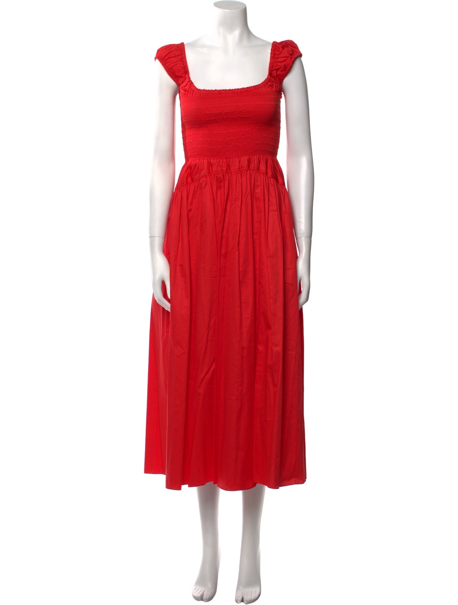 La Ligne Square Neckline Long Dress