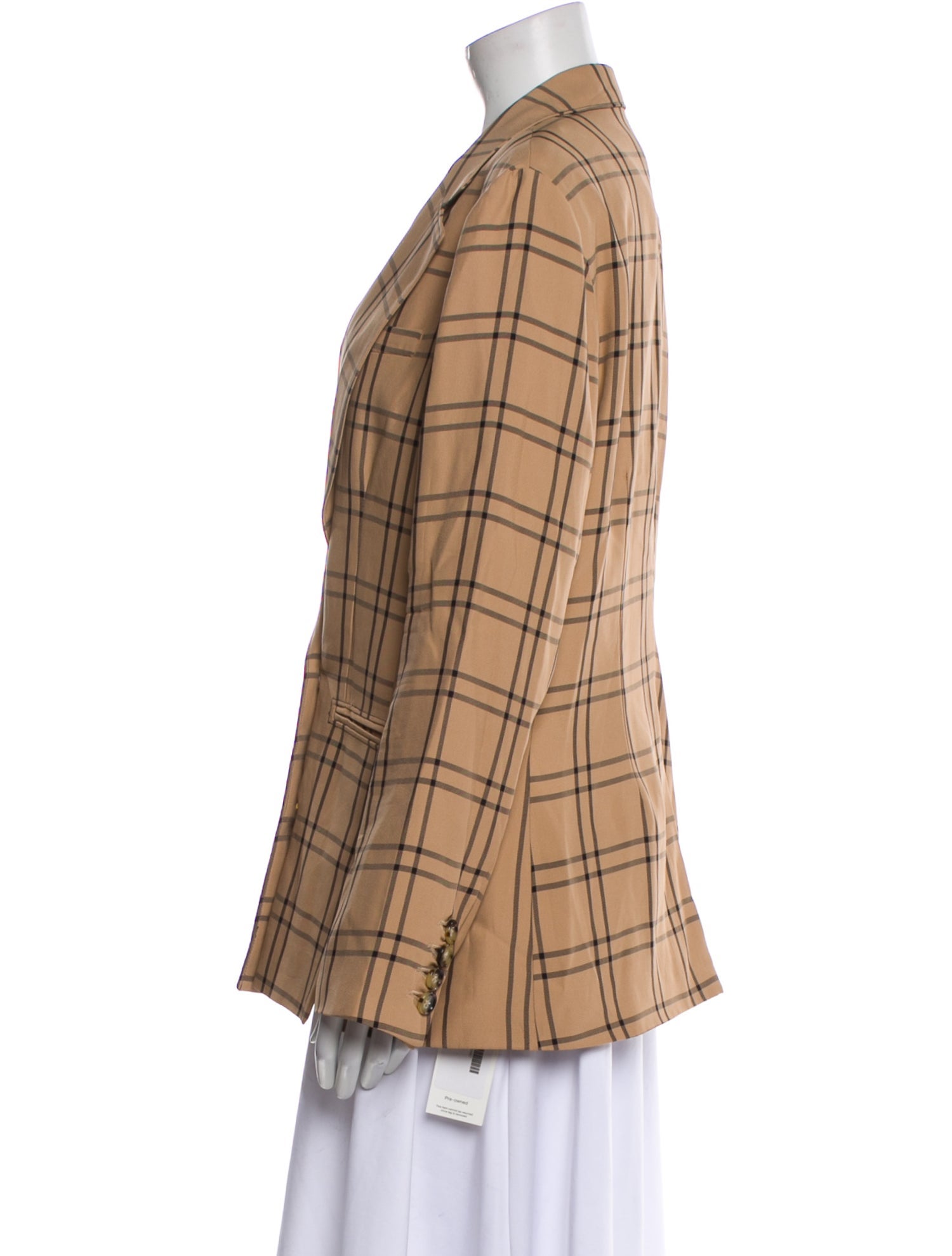 La Ligne Plaid Print Blazer