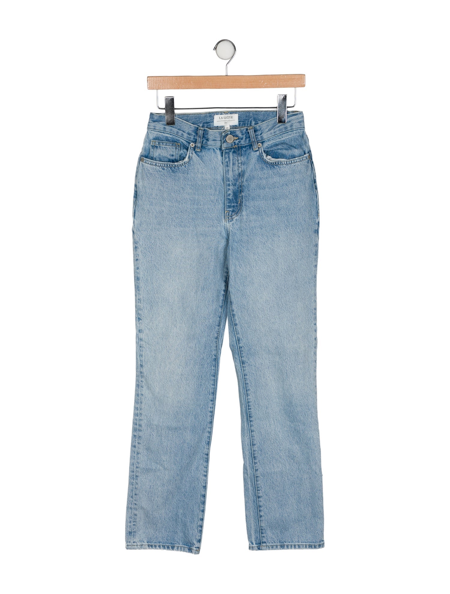 La Ligne High-Rise Straight Leg Jeans