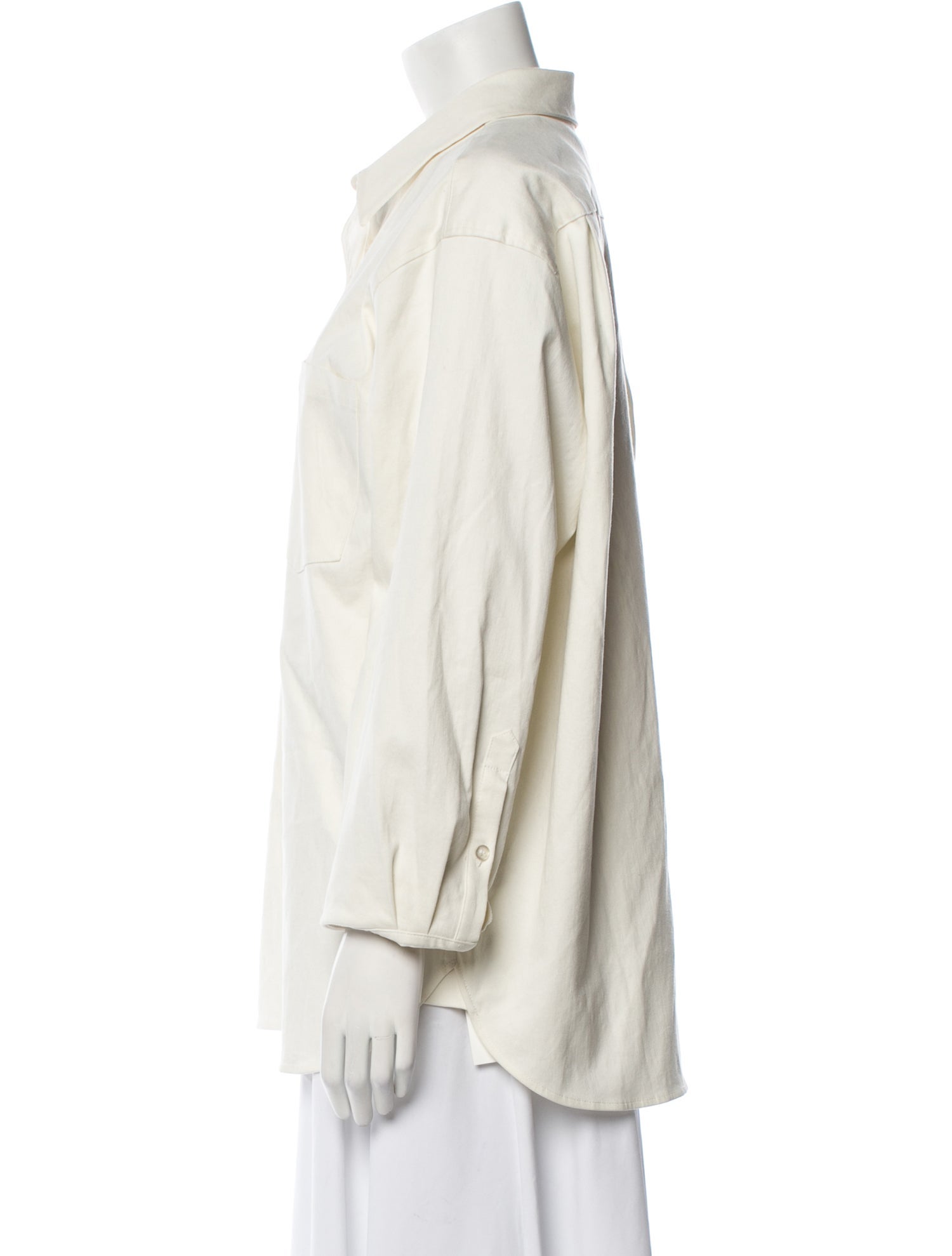 La Ligne Long Sleeve Button-Up Top