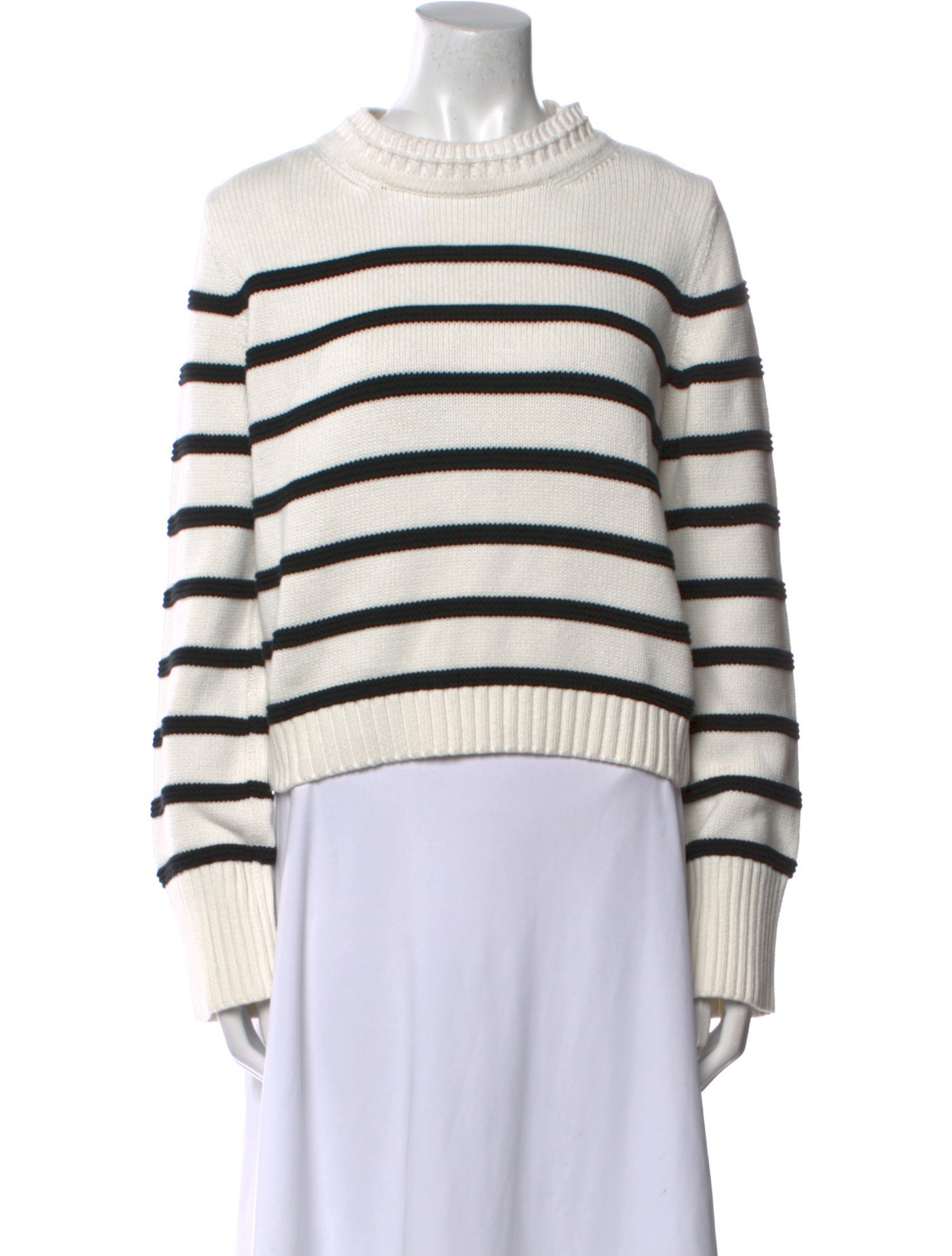 La Ligne Striped Mock Neck Sweater