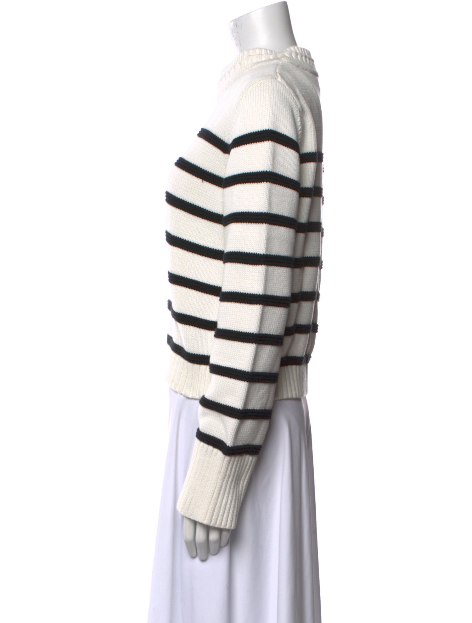 La Ligne Striped Mock Neck Sweater