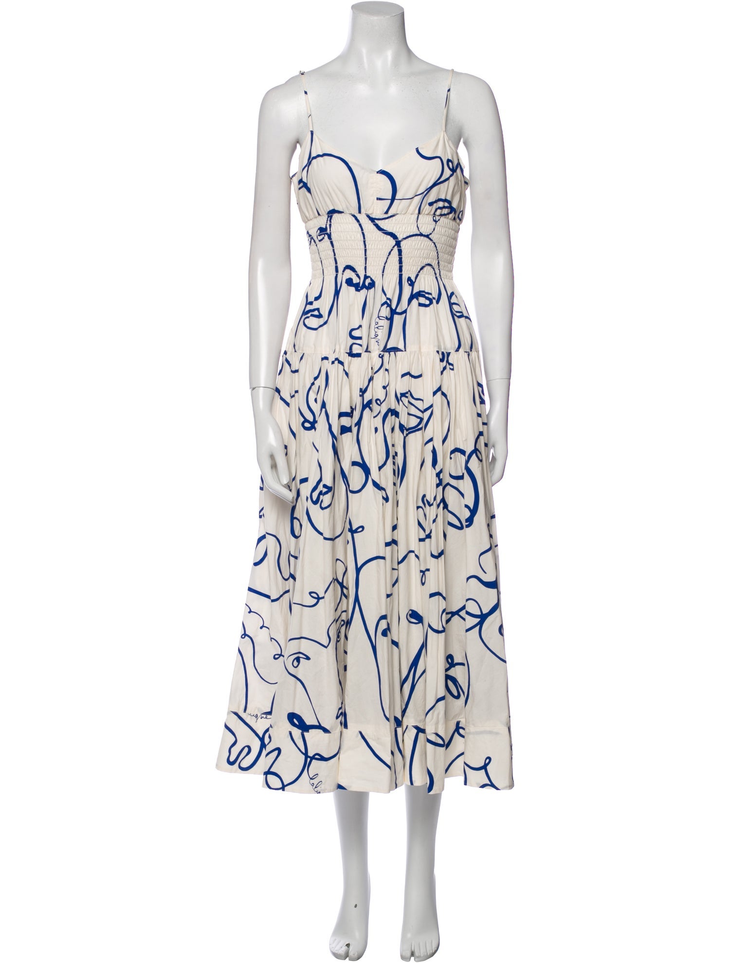 La Ligne Printed Long Dress
