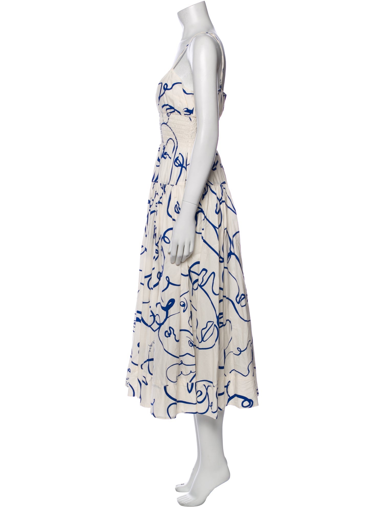 La Ligne Printed Long Dress