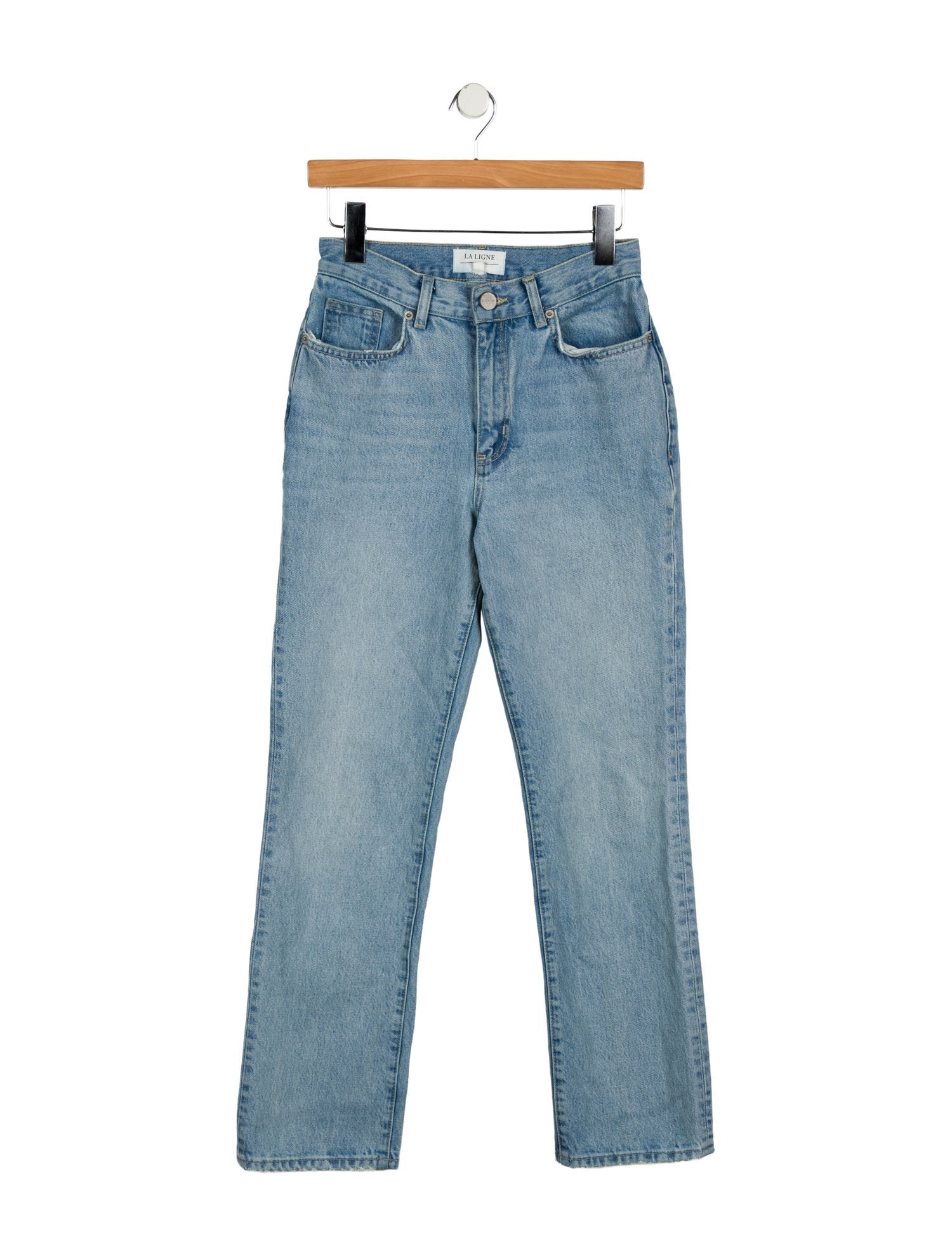 La Ligne Mid-Rise Straight Leg Jeans