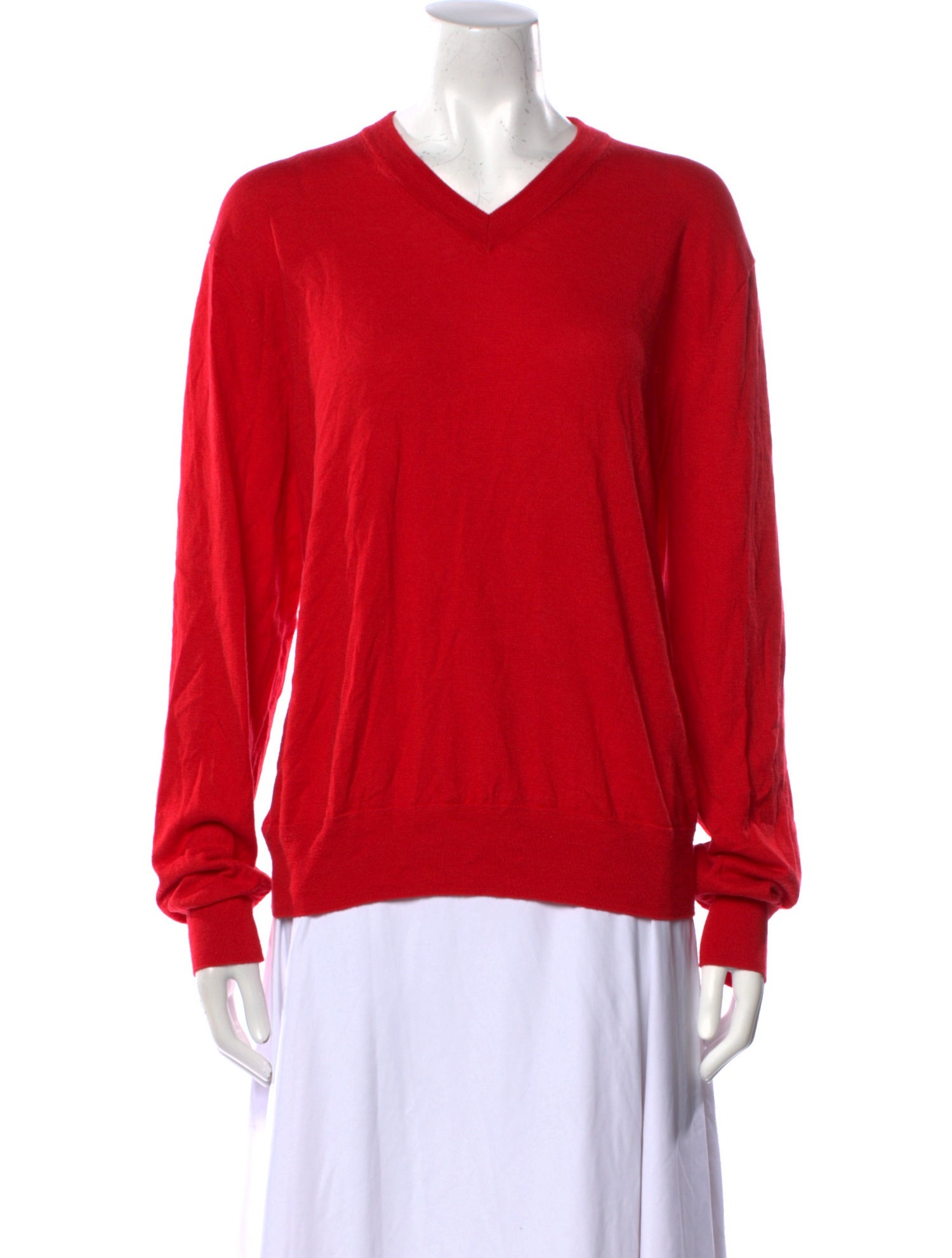 La Ligne Silk V-Neck Sweatshirt