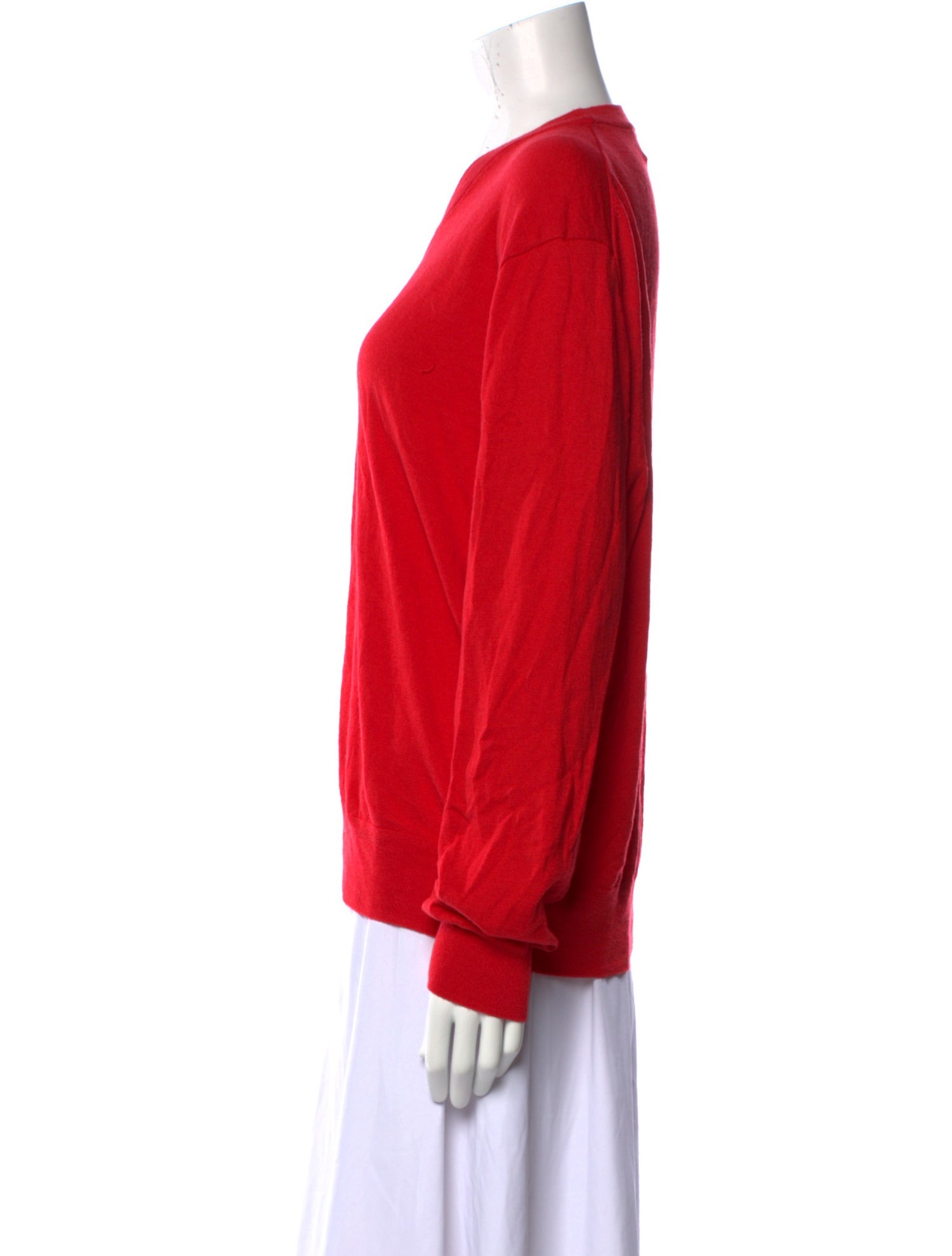 La Ligne Silk V-Neck Sweatshirt