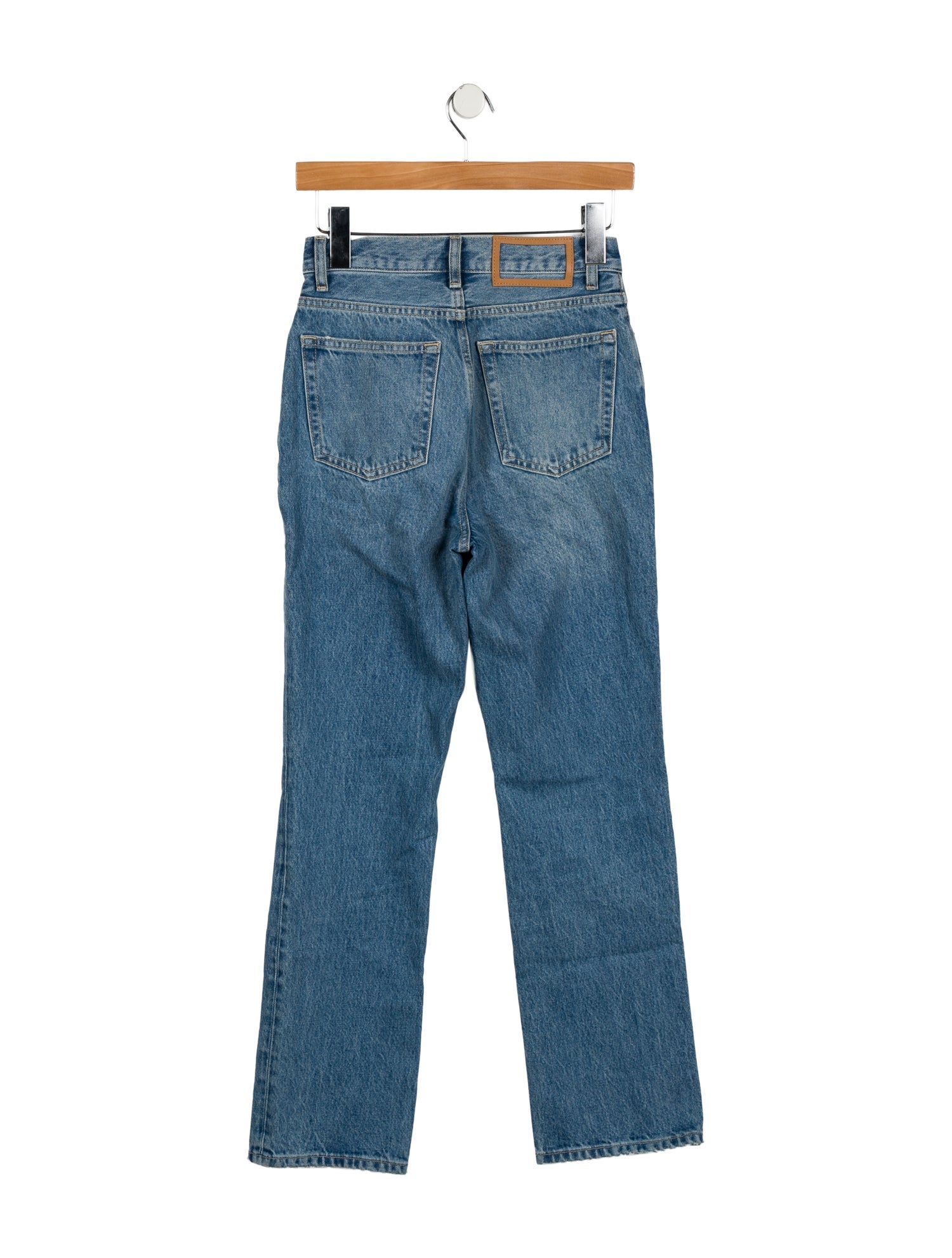 La Ligne Mid-Rise Straight Leg Jeans