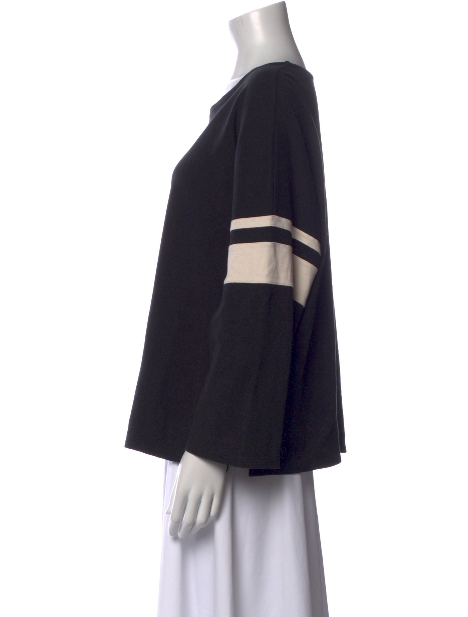 La Ligne Scoop Neck Long Sleeve Sweatshirt