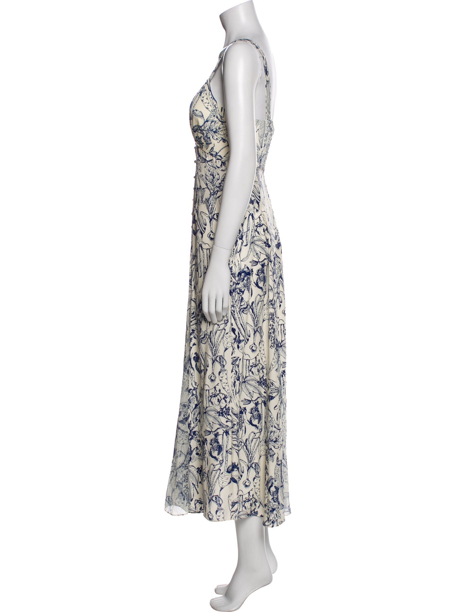 La Ligne Floral Print Long Dress