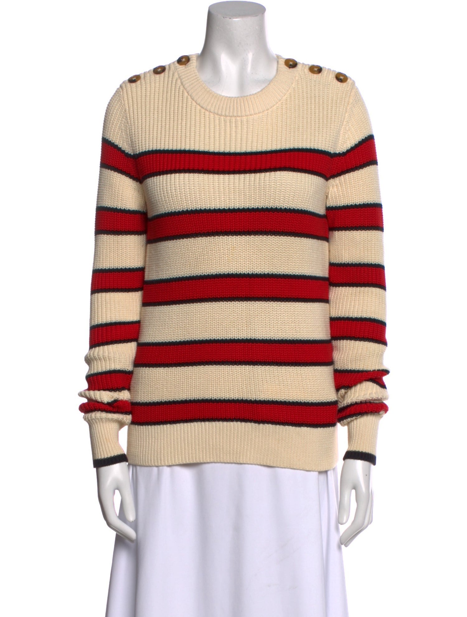 La Ligne Striped Crew Neck Sweater