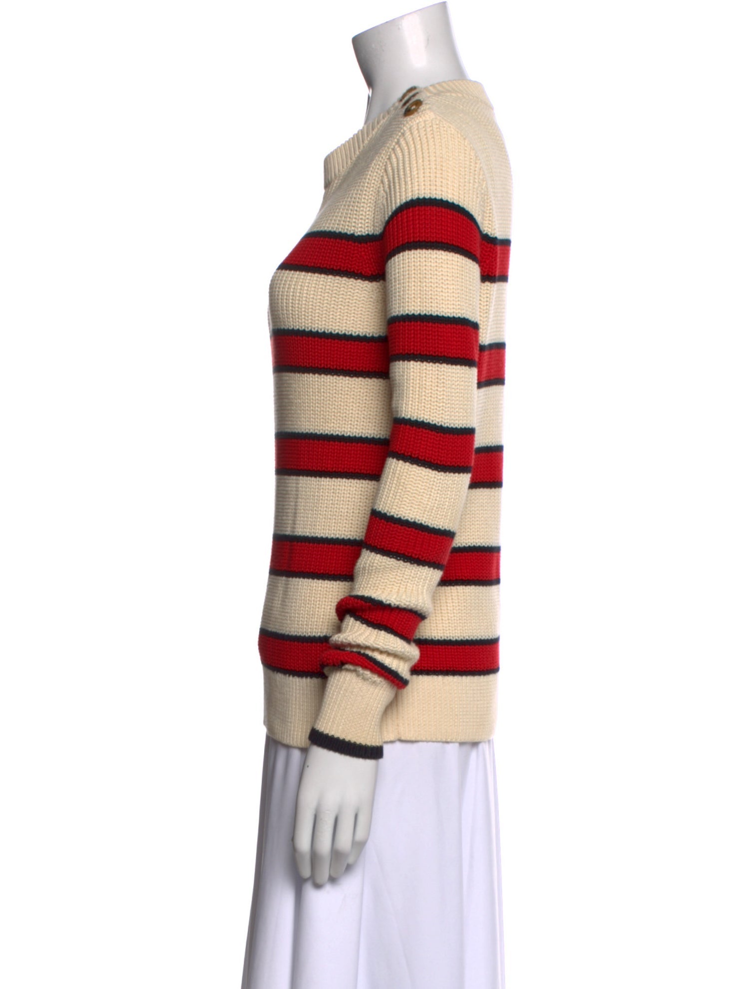La Ligne Striped Crew Neck Sweater