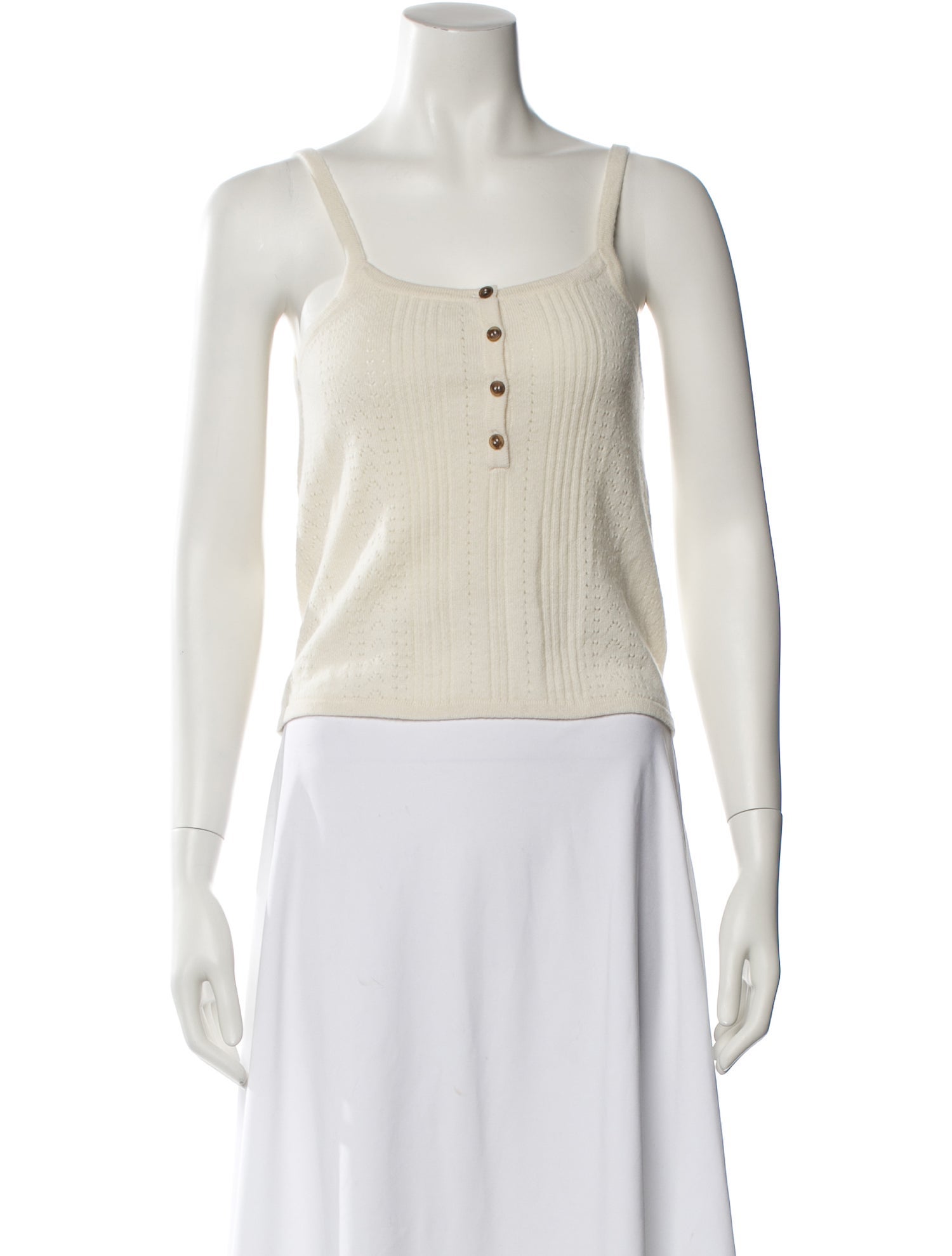 La Ligne Cashmere Square Neckline Crop Top w/ Tags