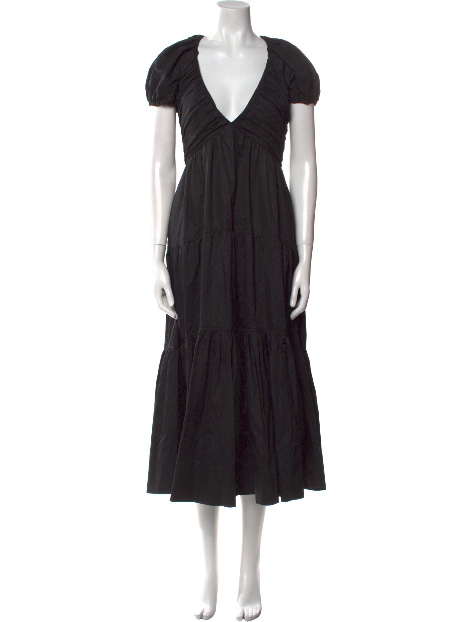 La Ligne V-Neck Long Dress