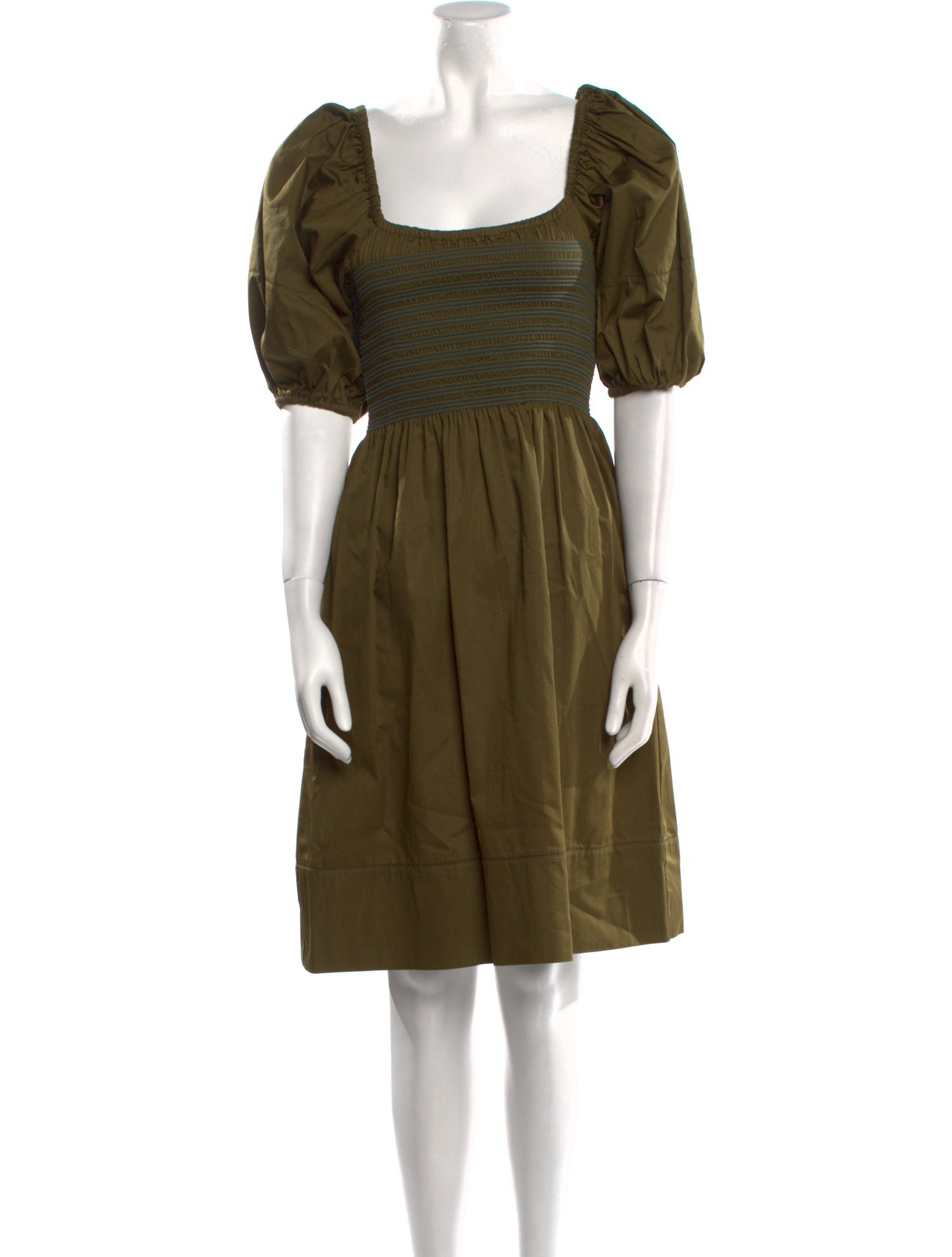 La Ligne Square Neckline Mini Dress