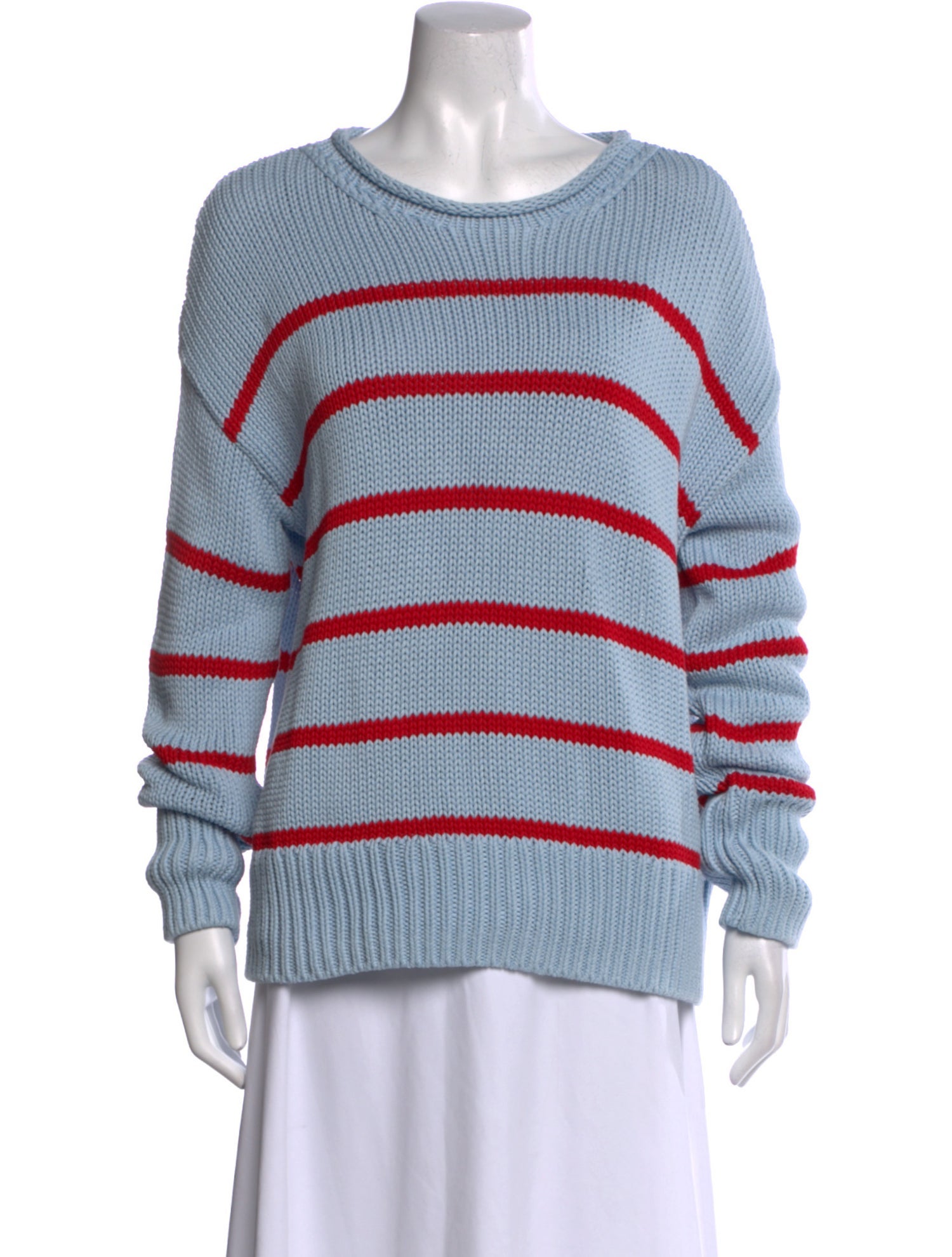 La Ligne Striped Scoop Neck Sweater