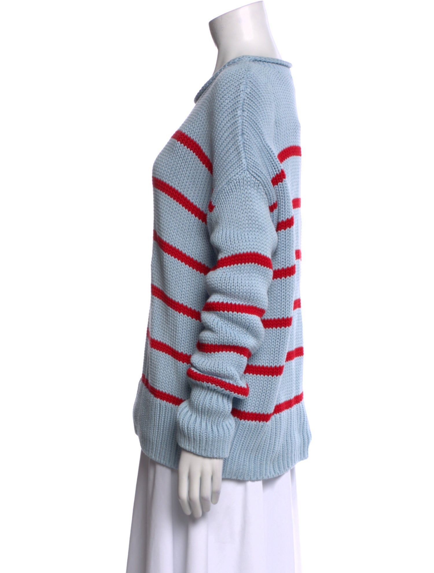 La Ligne Striped Scoop Neck Sweater