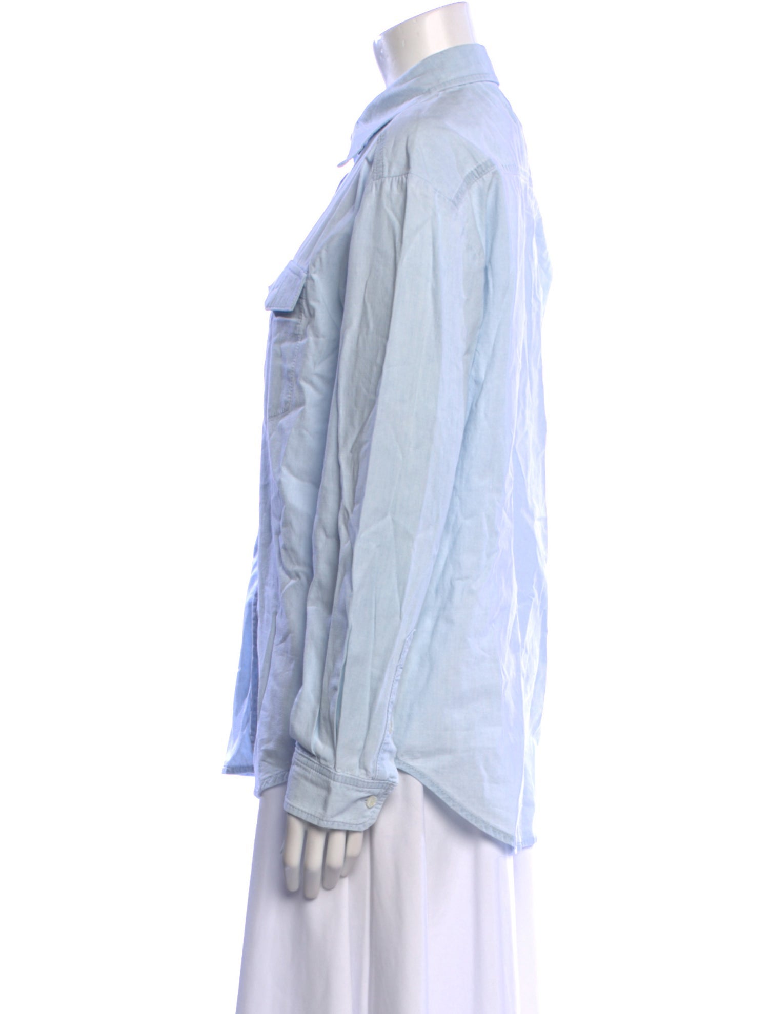 La Ligne Long Sleeve Button-Up Top