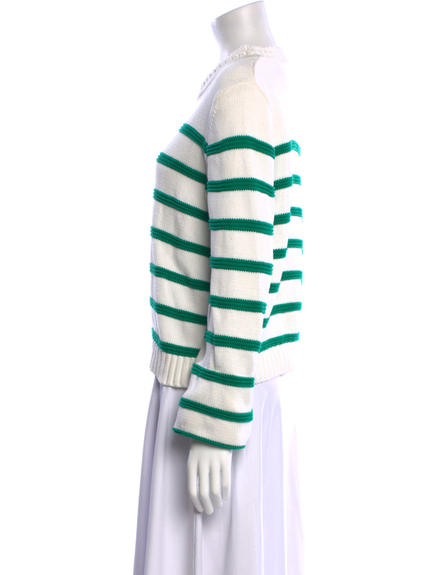 La Ligne Striped Mock Neck Sweater