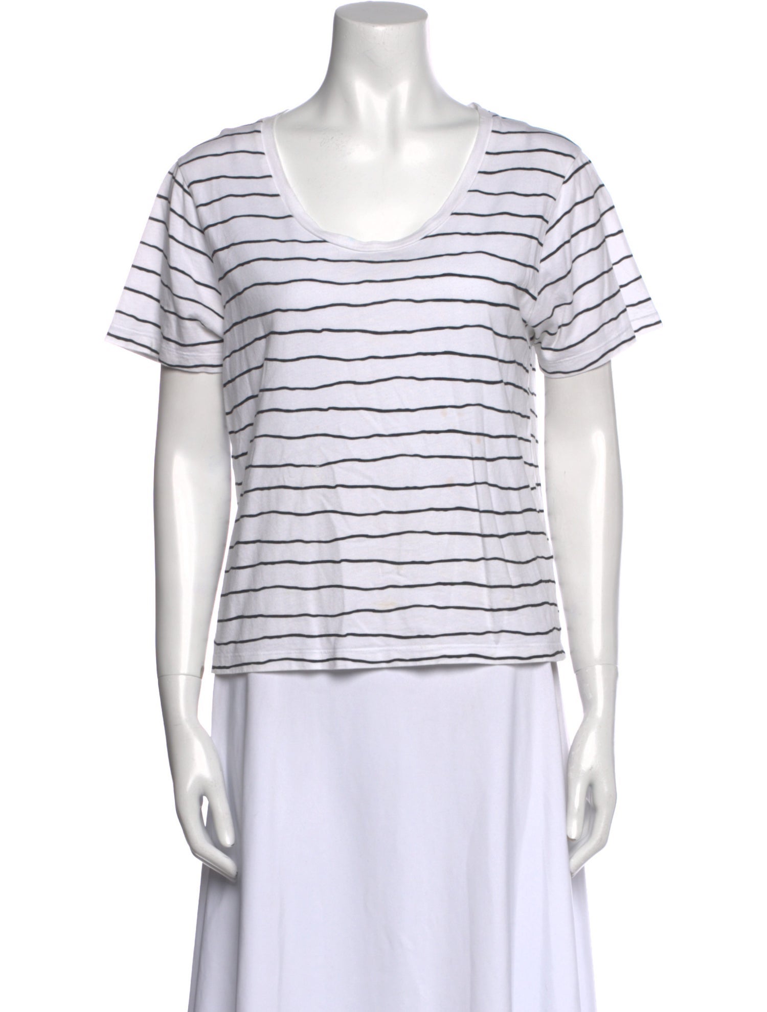 La Ligne Striped Scoop Neck T-Shirt