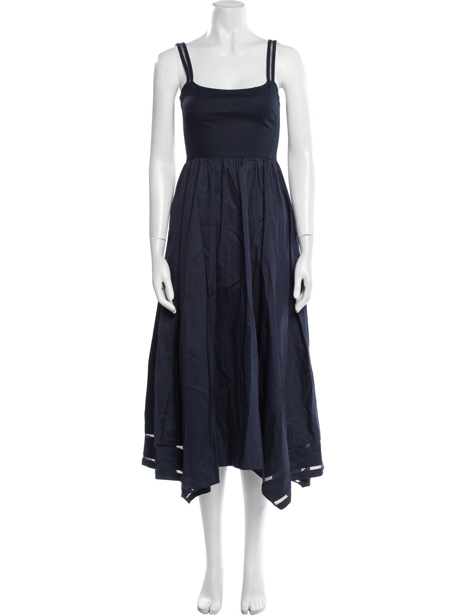 La Ligne Square Neckline Long Dress