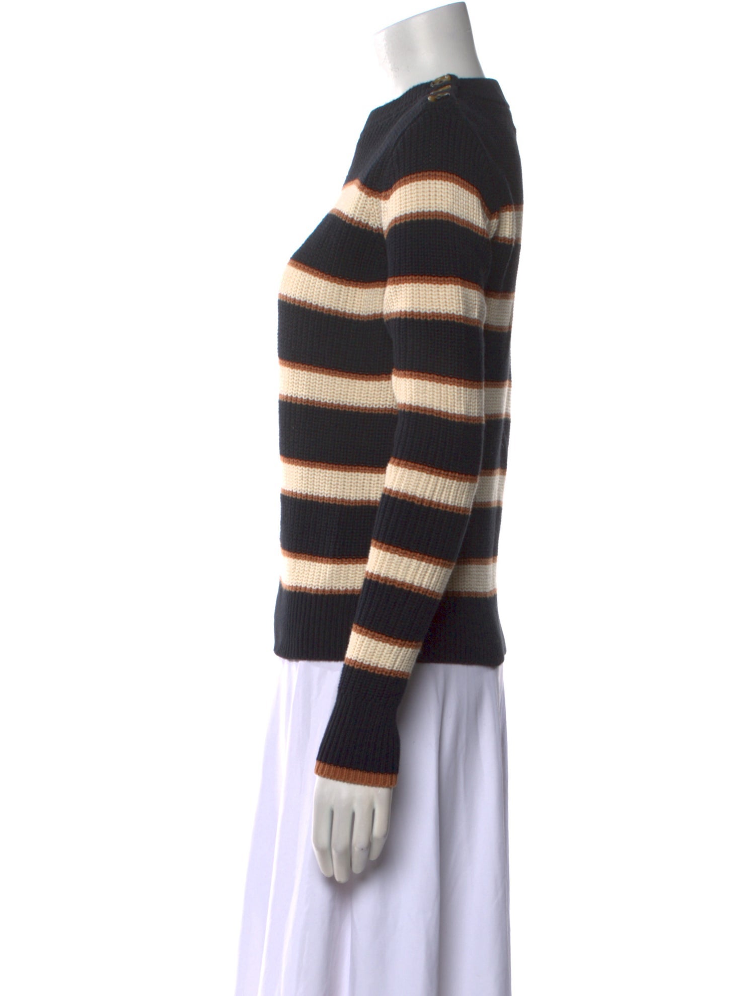 La Ligne Striped Crew Neck Sweater