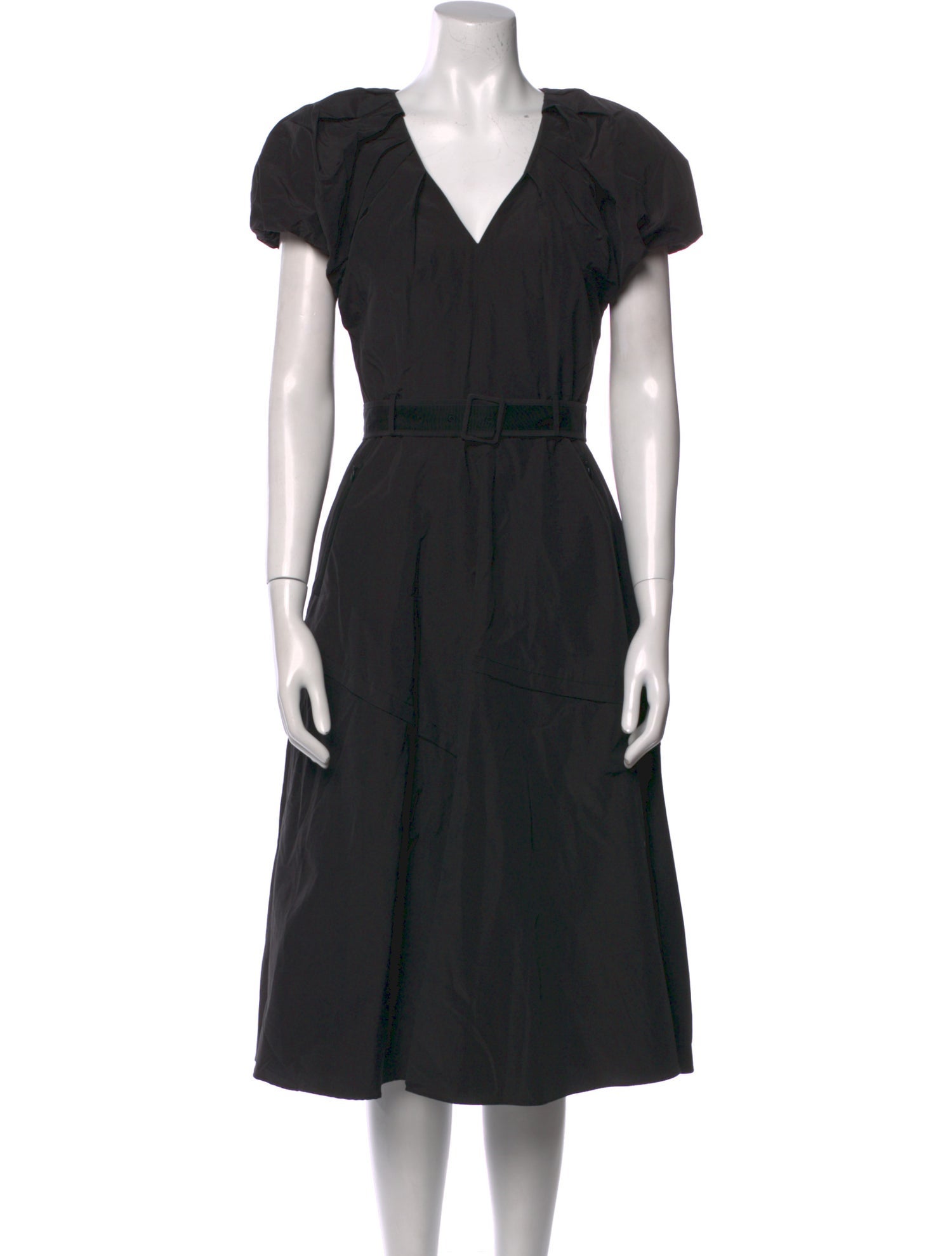 La Ligne V-Neck Midi Length Dress