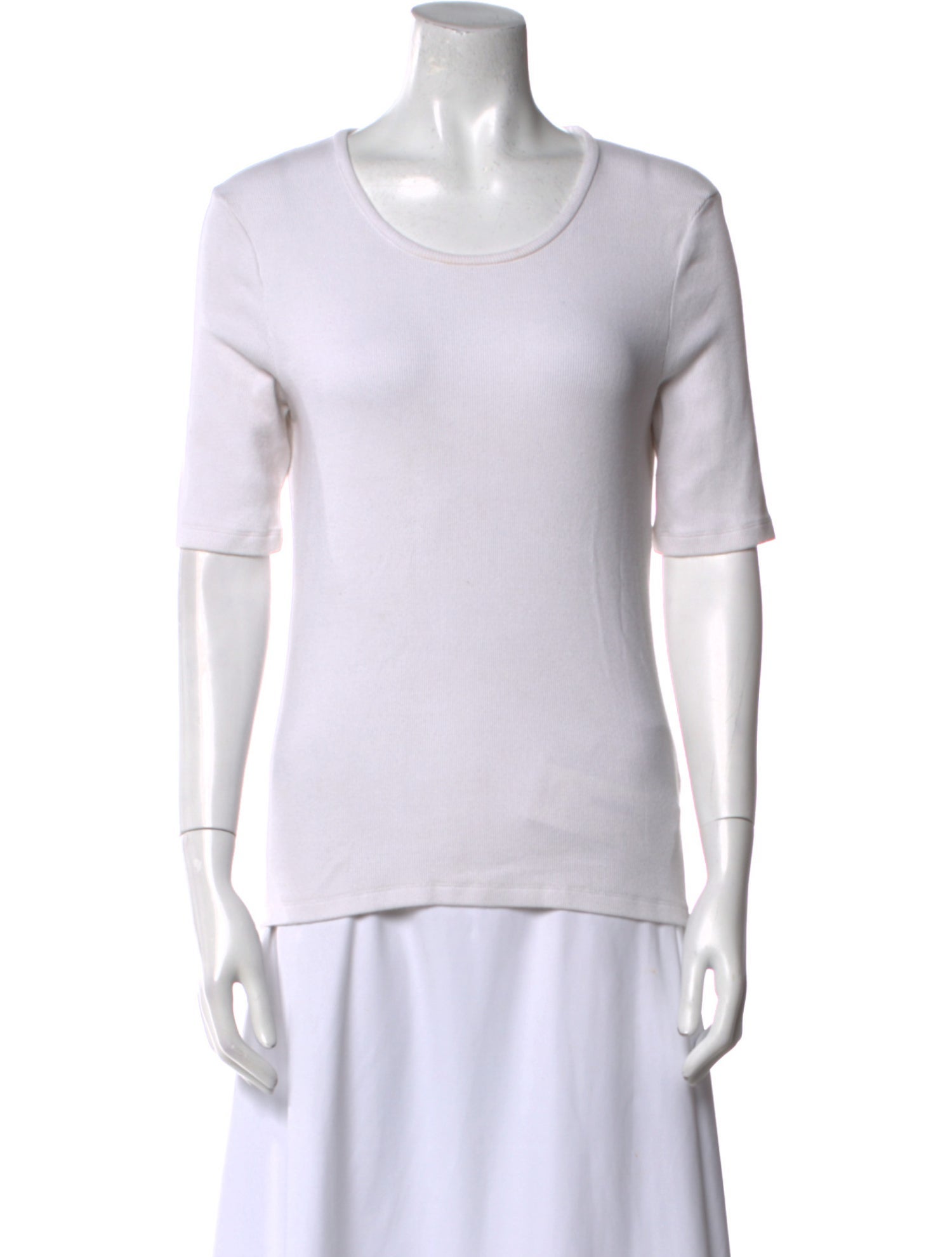 La Ligne Scoop Neck Short Sleeve T-Shirt