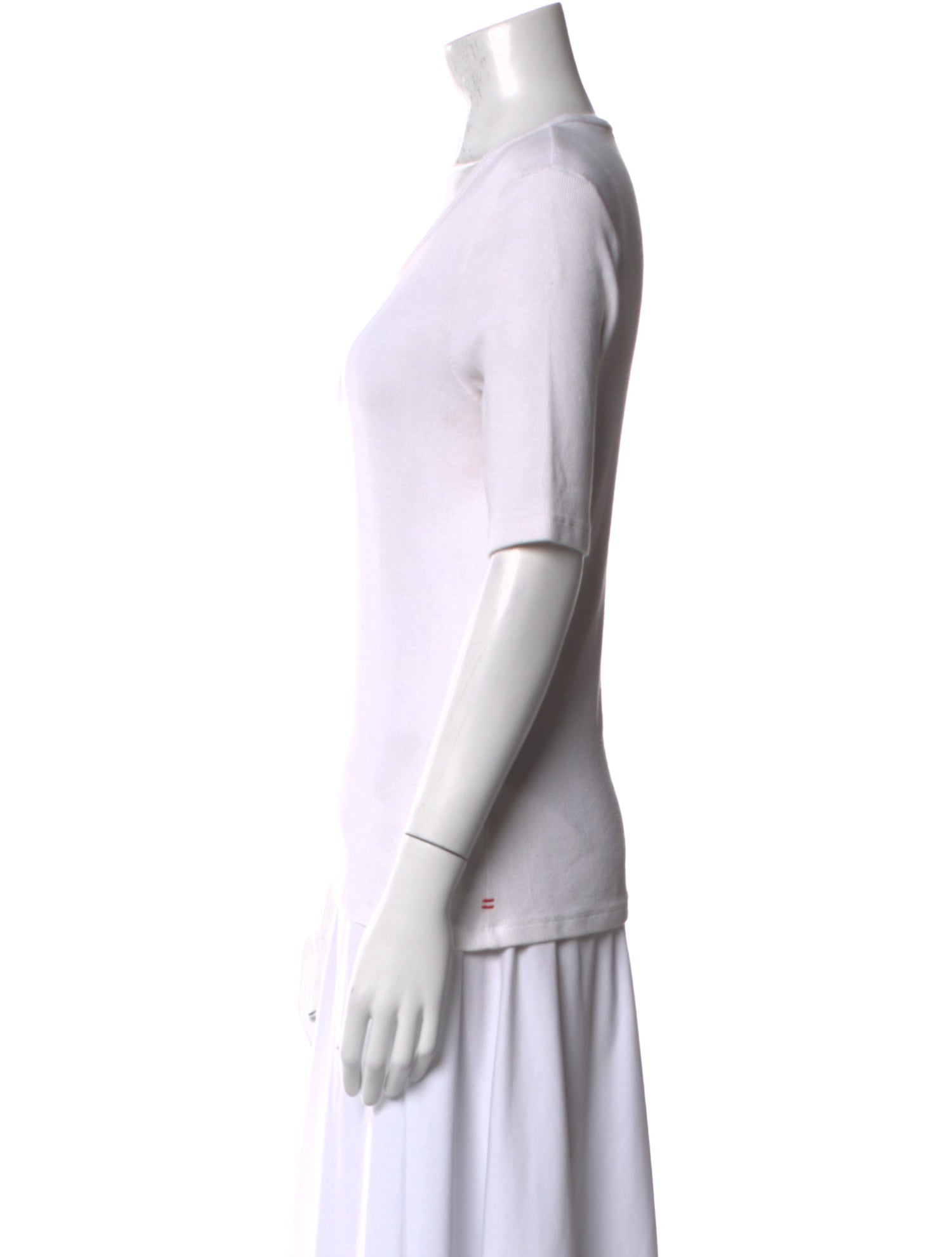 La Ligne Scoop Neck Short Sleeve T-Shirt