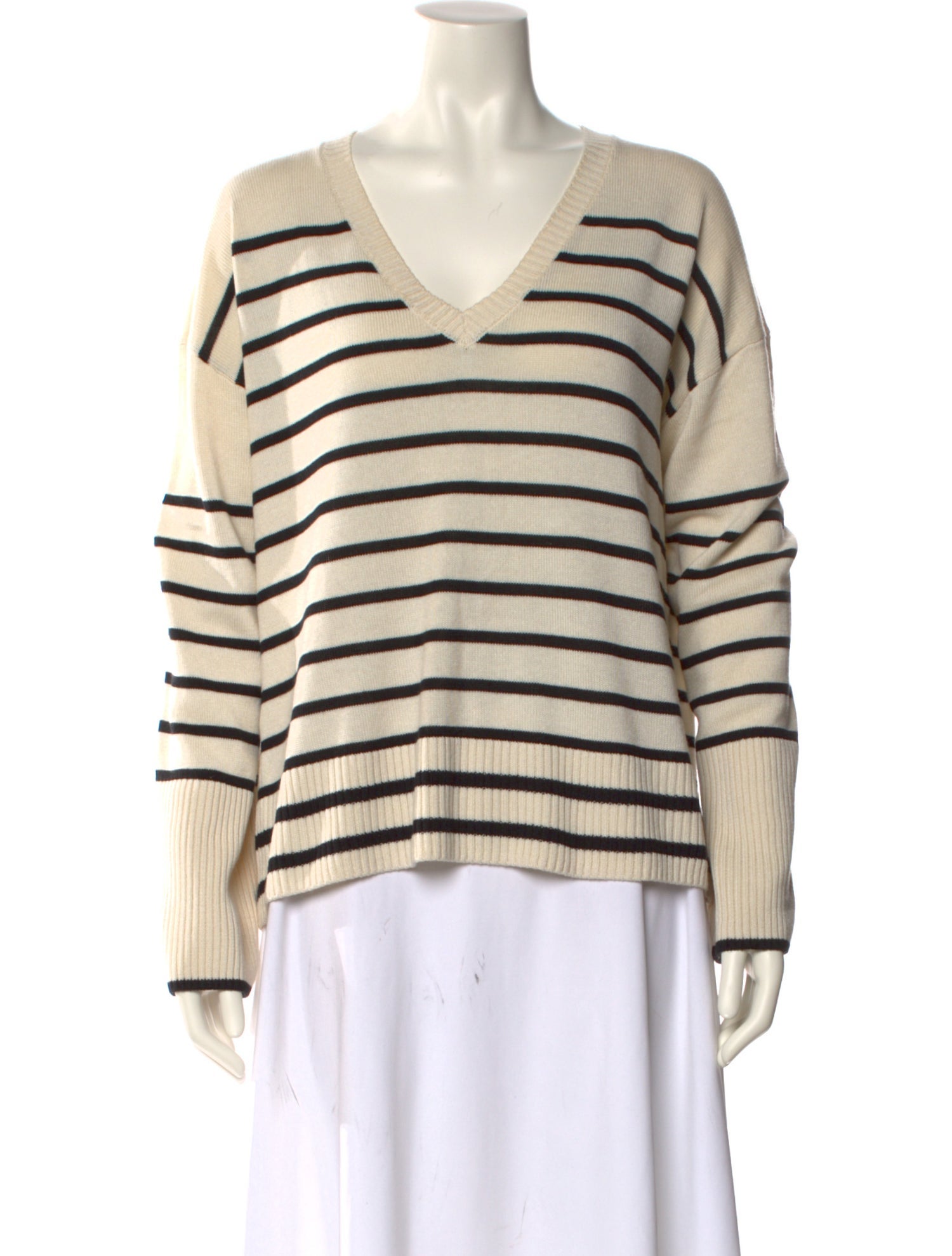 La Ligne Silk Striped Sweater