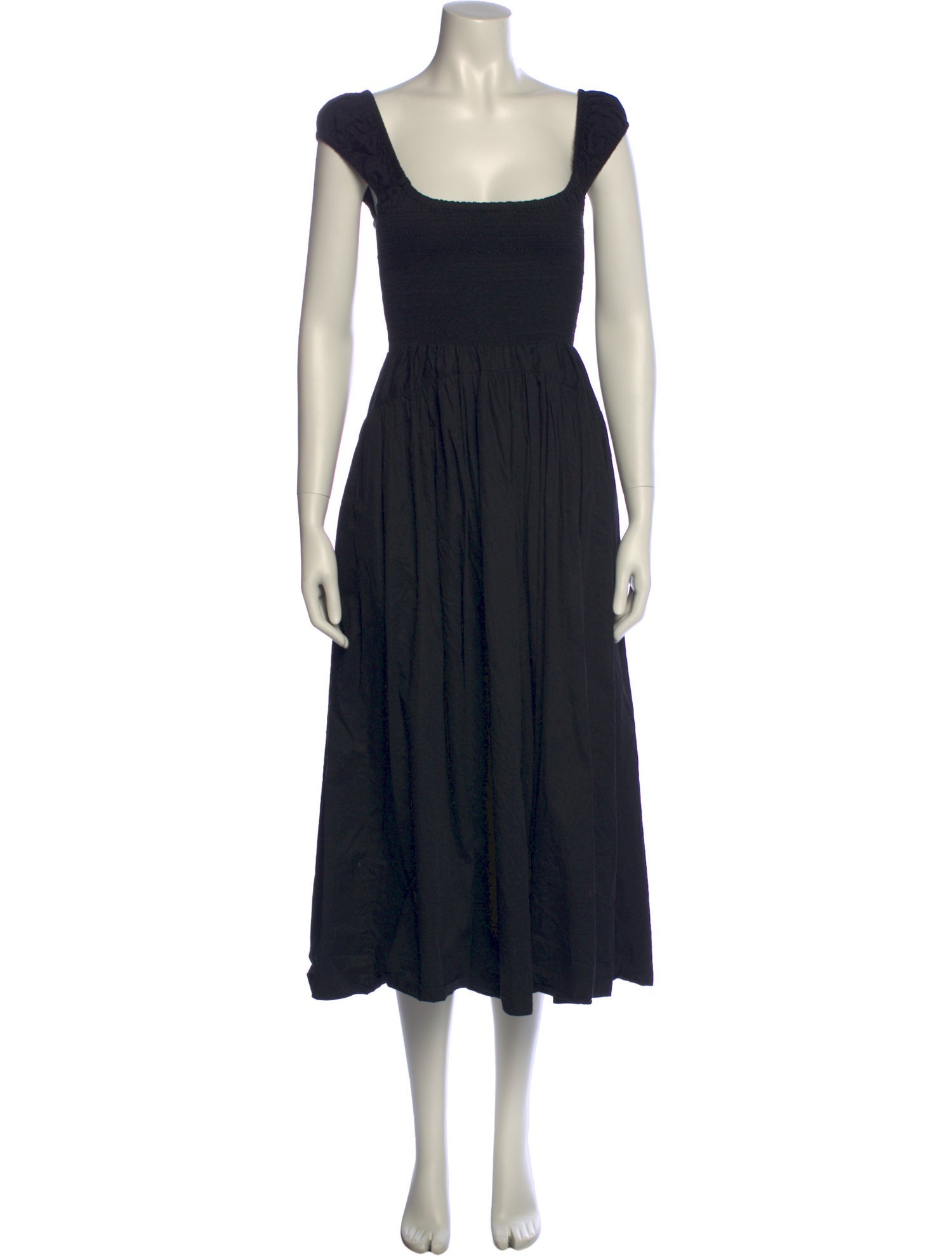 La Ligne Square Neckline Long Dress