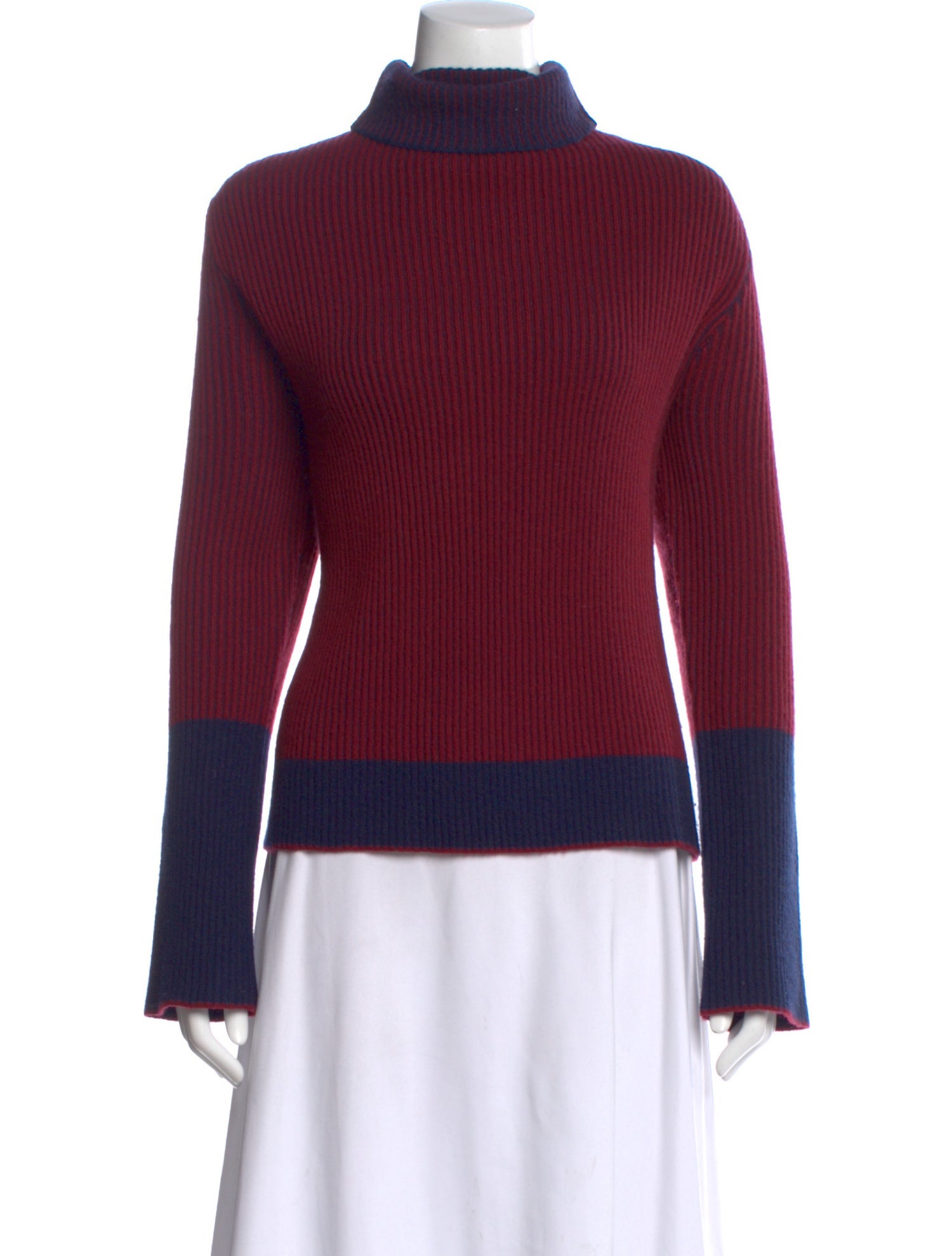 La Ligne Cashmere Colorblock Pattern Sweater