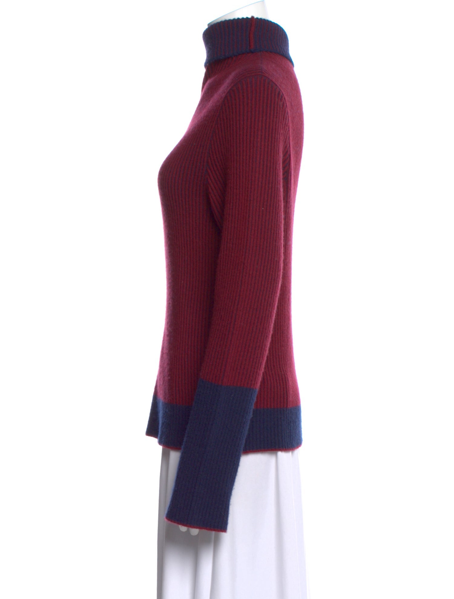 La Ligne Cashmere Colorblock Pattern Sweater