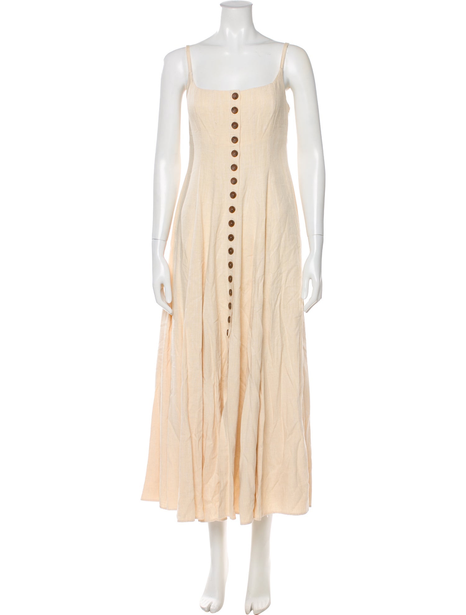 La Ligne Square Neckline Long Dress